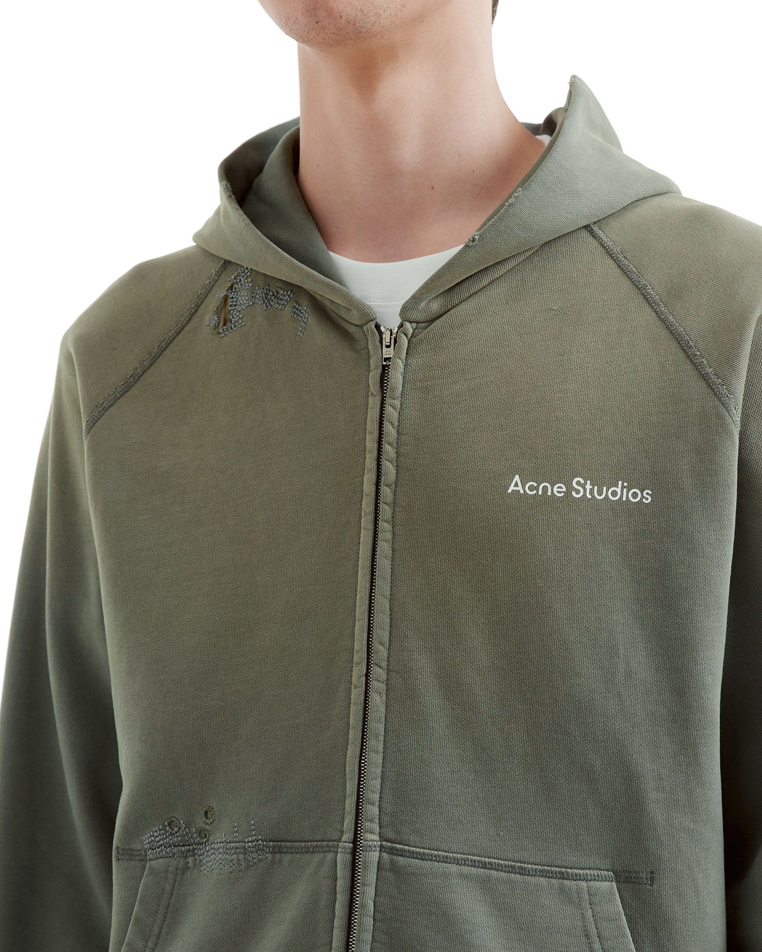 Acne Studios Acne Studios Ripped Patched Dice Decorative Hooded Sweats... Size US M / EU 48-50 / 2 - 5 Thumbnail