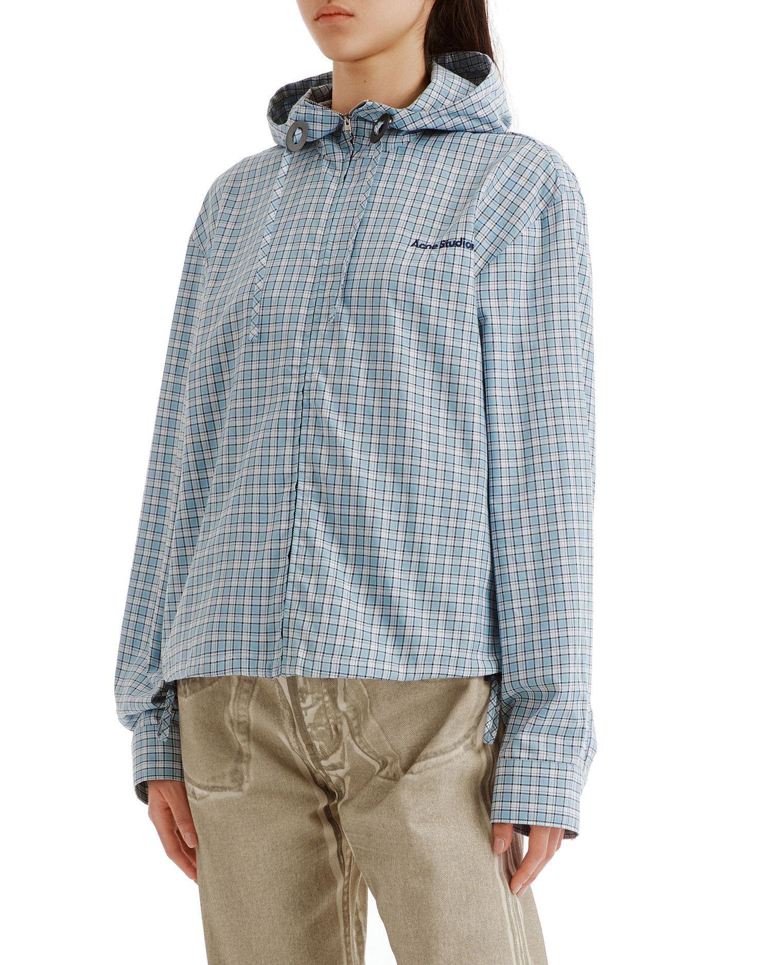 Acne Studios Acne Studios Plaid Hooded Jacket Size S / US 4 / IT 40 - 3 Thumbnail