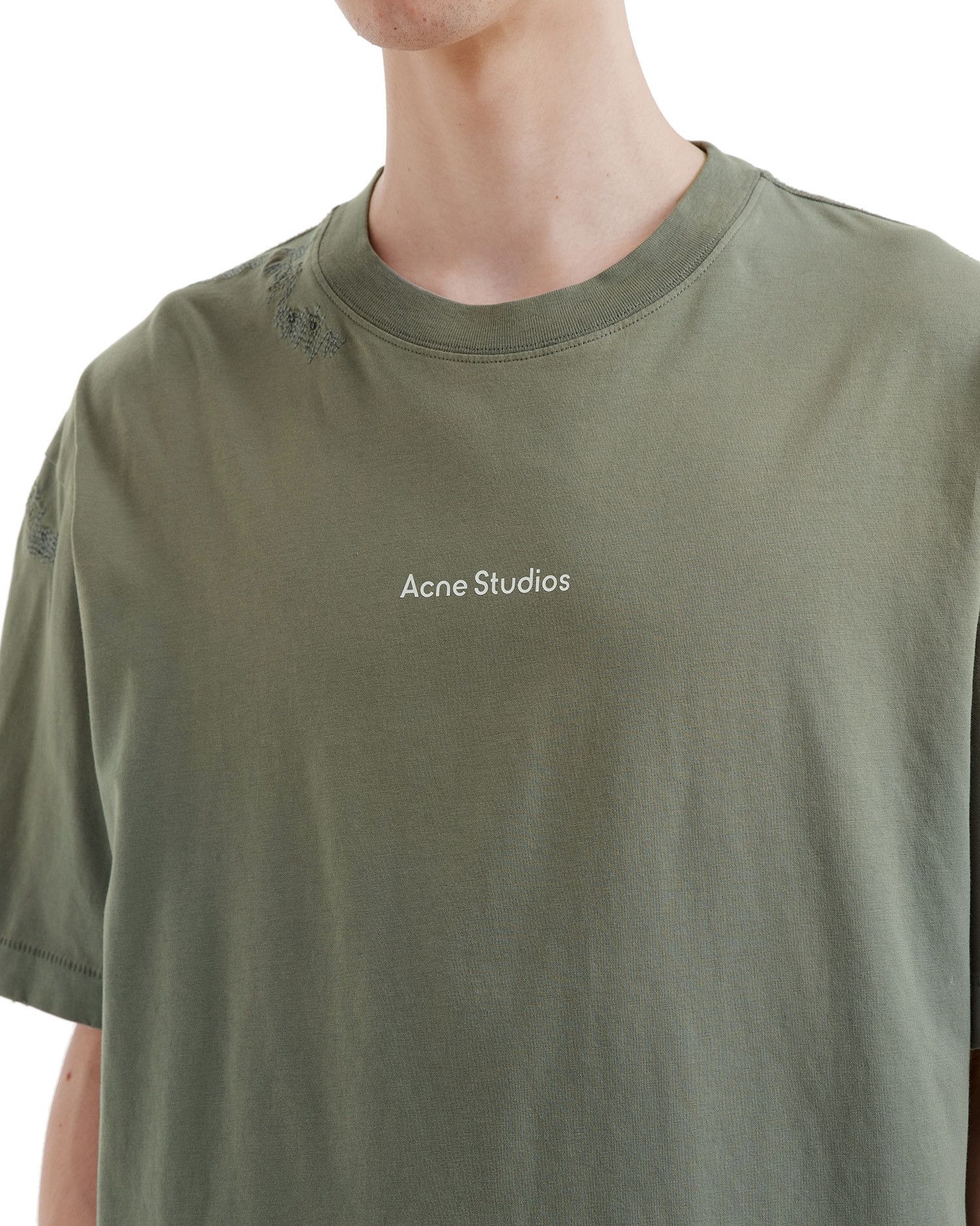 Acne Studios Acne Studios Ripped Patched Dice Decorative Short Sleeve ... Size US M / EU 48-50 / 2 - 5 Thumbnail