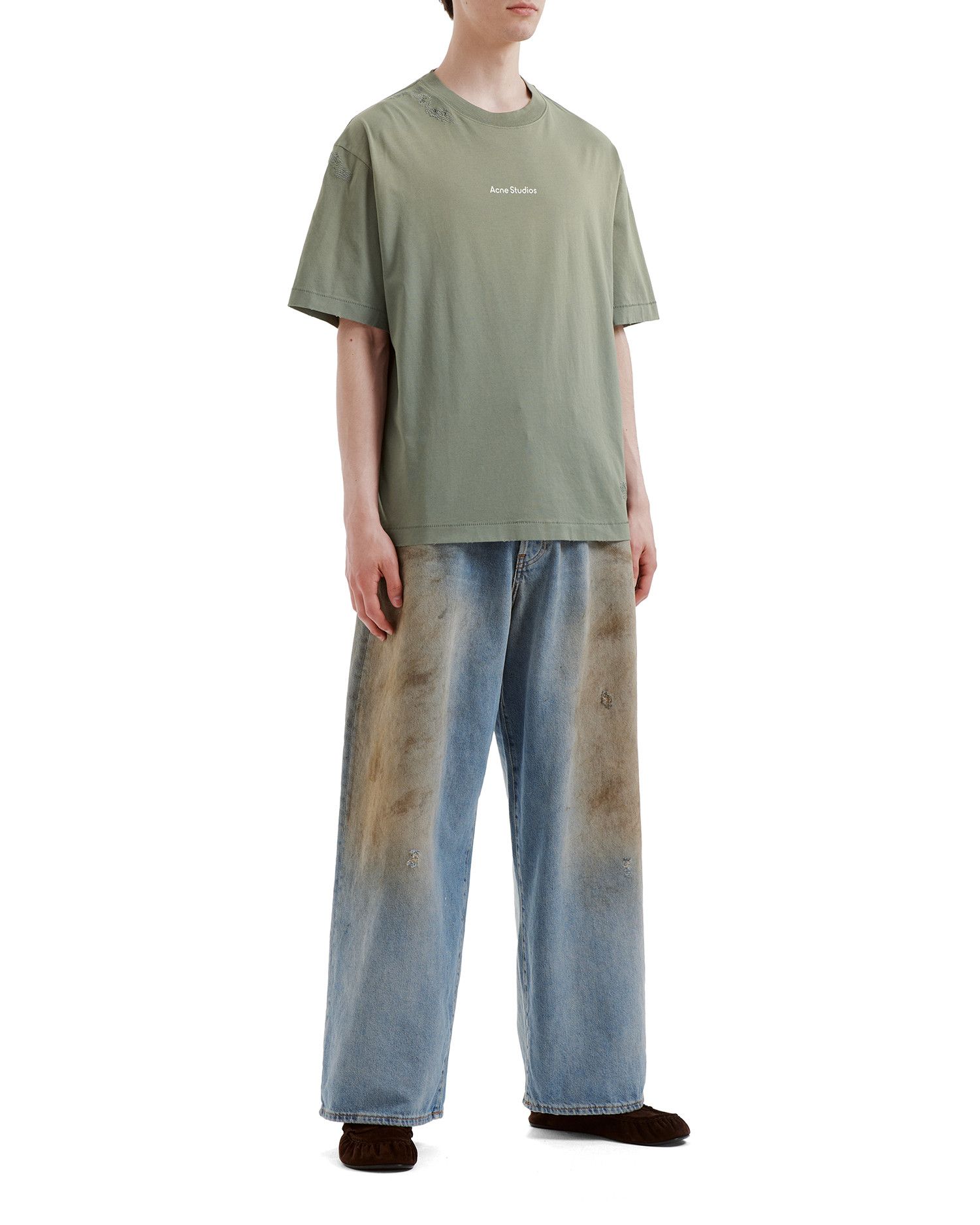 Acne Studios Acne Studios Ripped Patched Dice Decorative Short Sleeve ... Size US M / EU 48-50 / 2 - 2 Thumbnail
