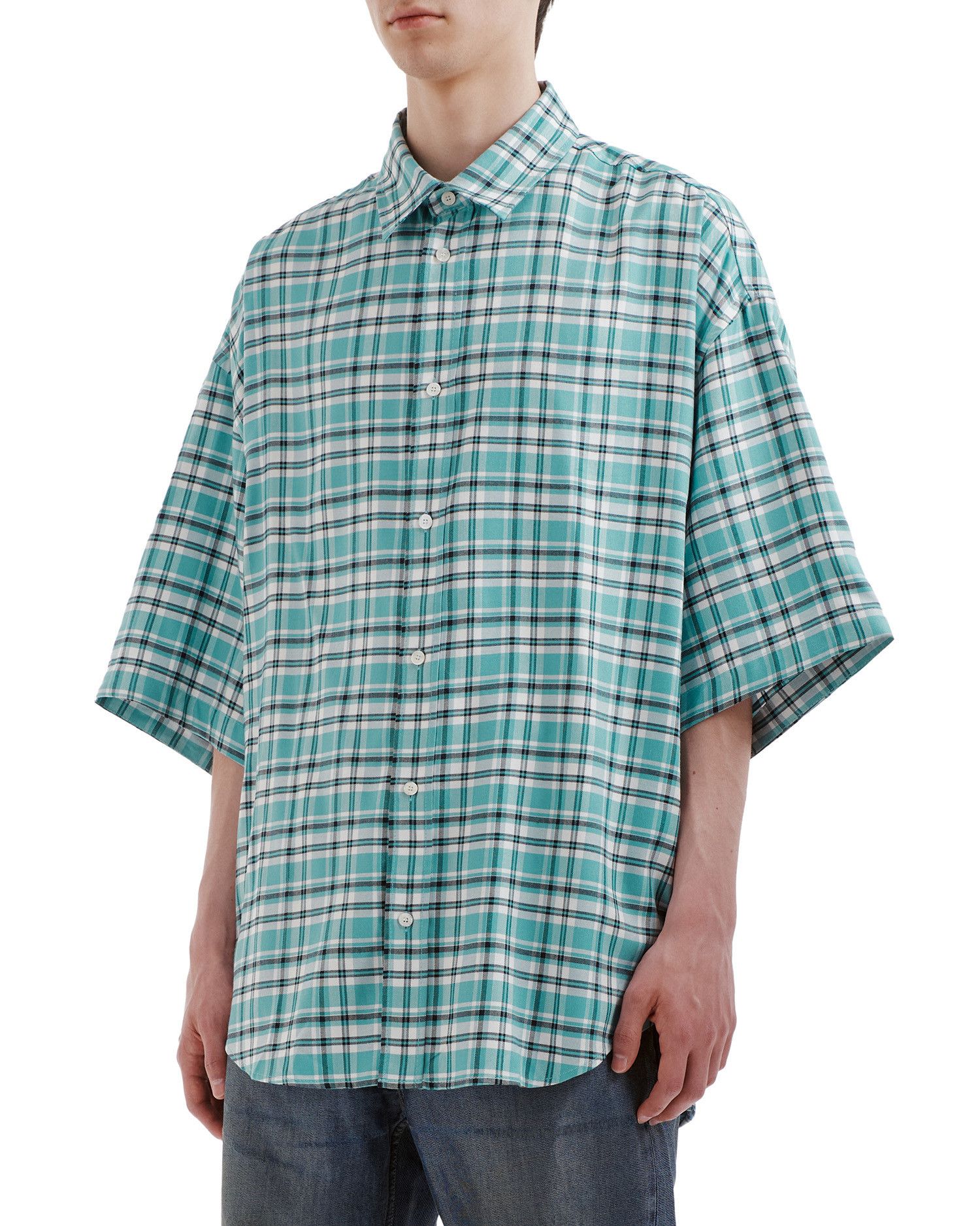 Acne Studios Acne Studios Plaid Short Sleeve Shirt Size US M / EU 48-50 / 2 - 3 Thumbnail