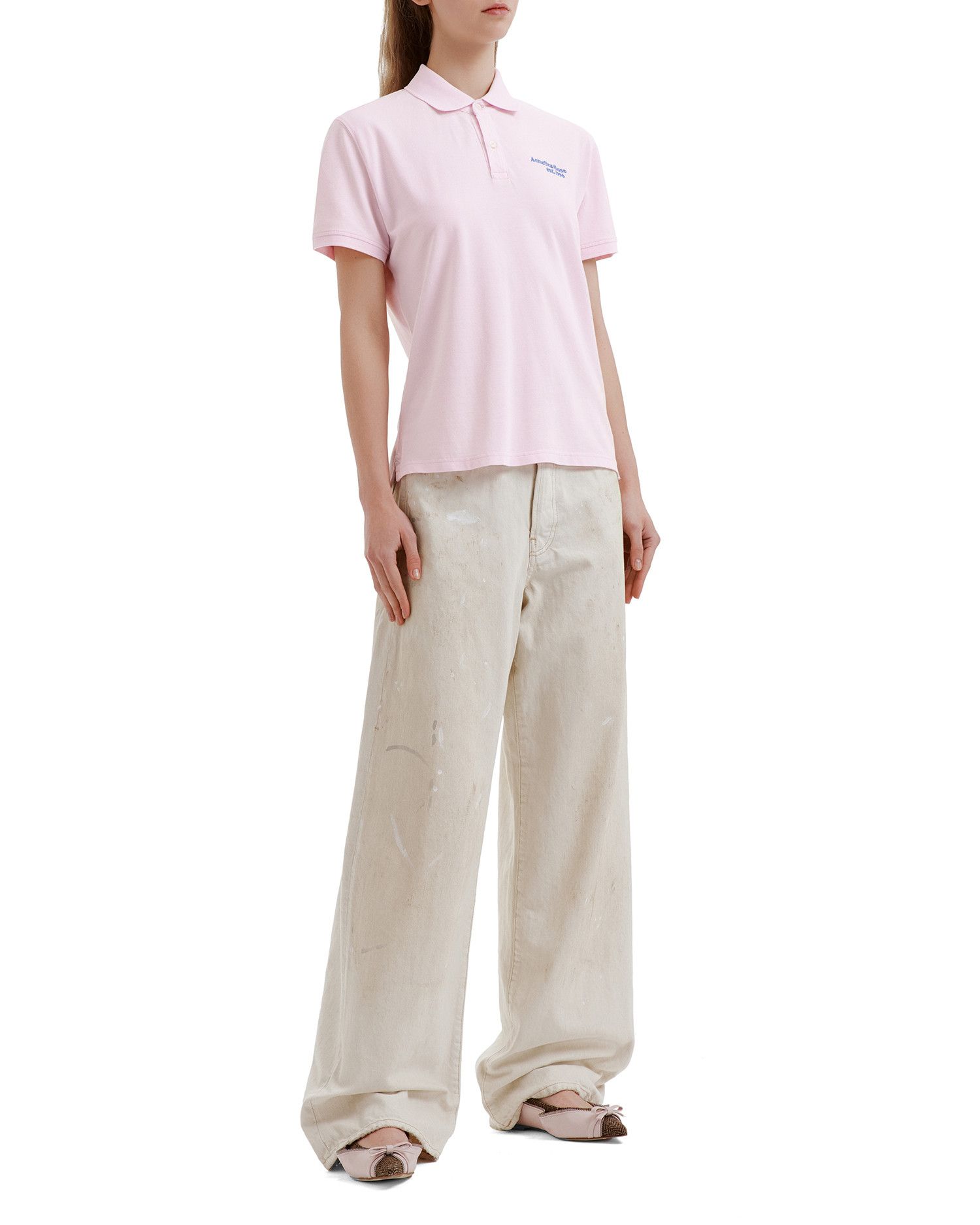 Acne Studios Acne Studios Letter Embroidery Short Sleeve polo Shirt Size XS / US 0-2 / IT 36-38 - 2 Thumbnail