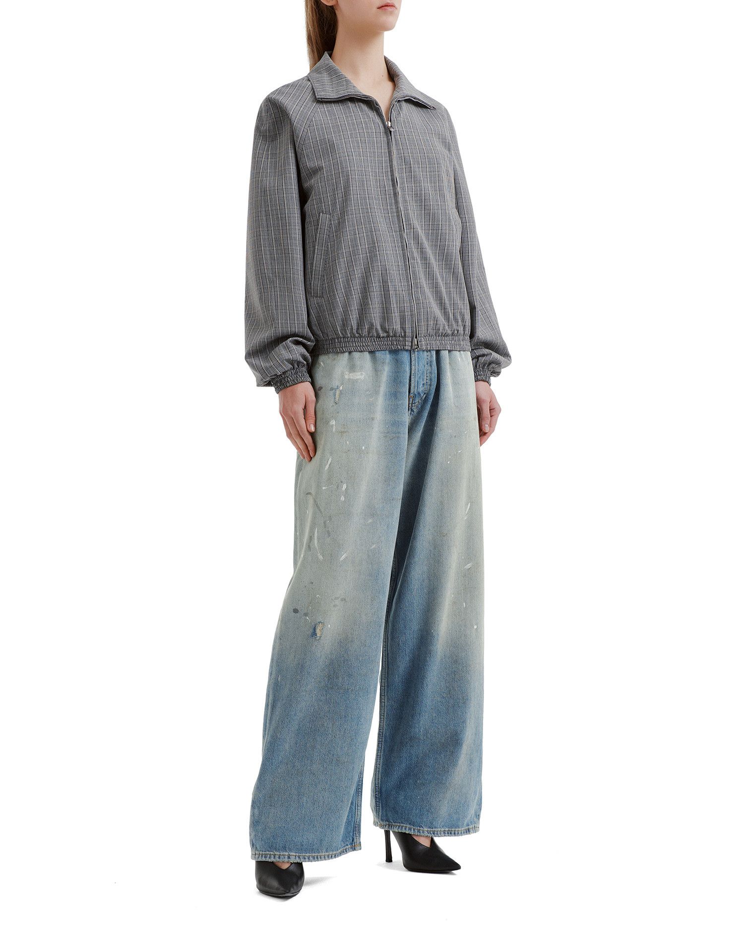 Acne Studios Acne Studios 2023 SUPER BAGGY Splatter Wide Leg Jeans Size 22" - 2 Thumbnail