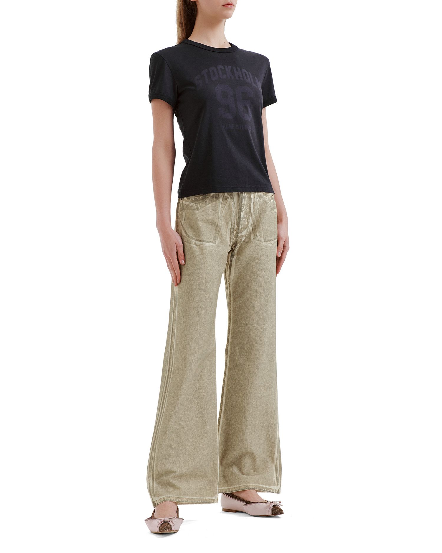 Acne Studios Acne Studios Distressed Design Straight Leg Pants Size 25" / US 0 / IT 36 - 2 Thumbnail