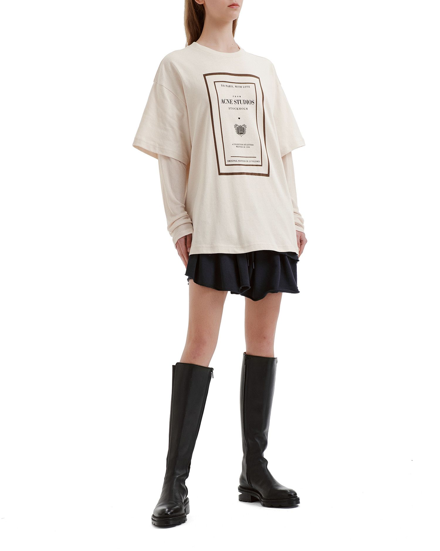 Acne Studios Acne Studios Pattern Print Layered T-Shirt Size S / US 4 / IT 40 - 2 Thumbnail