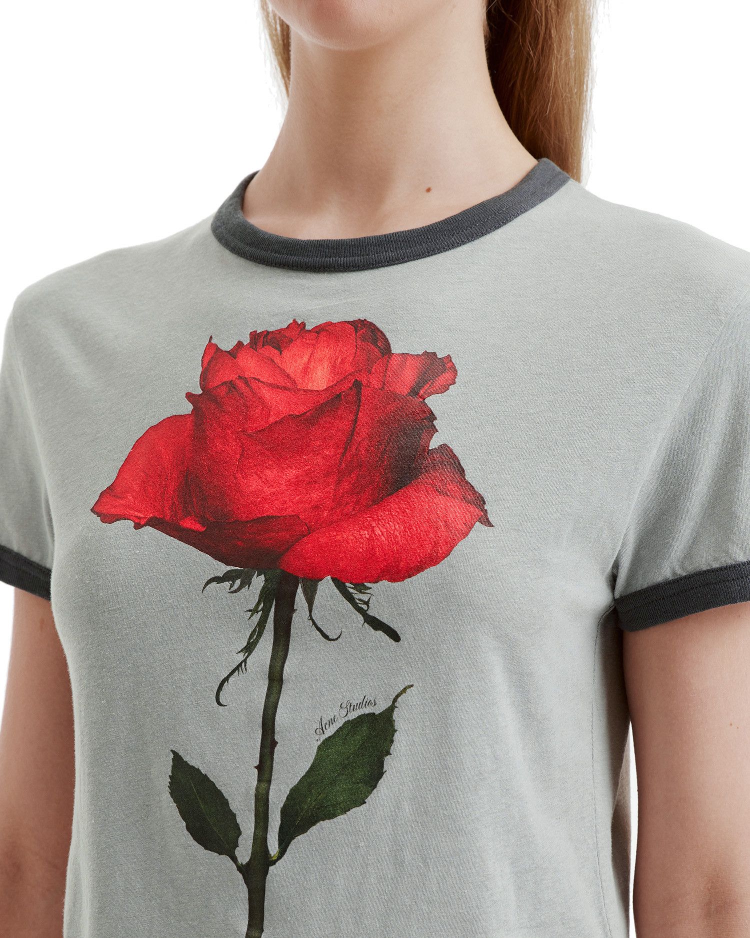 Acne Studios Acne Studios Rose Printed T-Shirt Size S / US 4 / IT 40 - 5 Thumbnail
