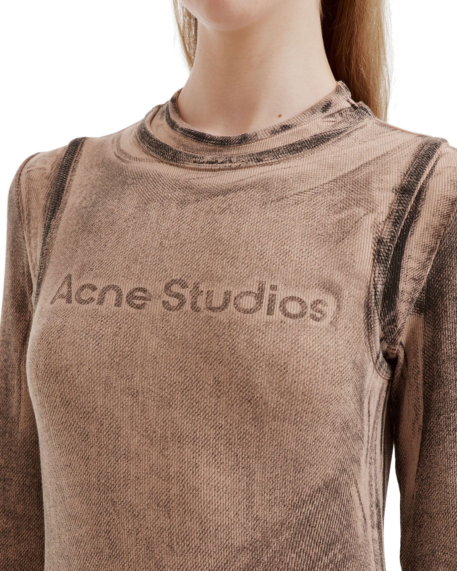 Acne Studios Acne Studios Logo Decorative Distressed Design Long Sleev... Size L / US 10 / IT 46 - 5 Thumbnail