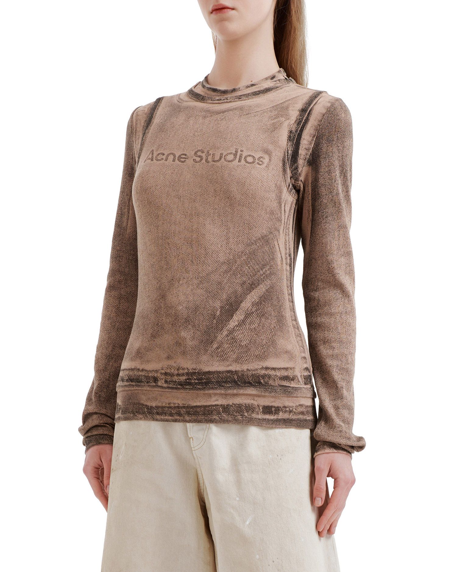 Acne Studios Acne Studios Logo Decorative Distressed Design Long Sleev... Size L / US 10 / IT 46 - 3 Thumbnail