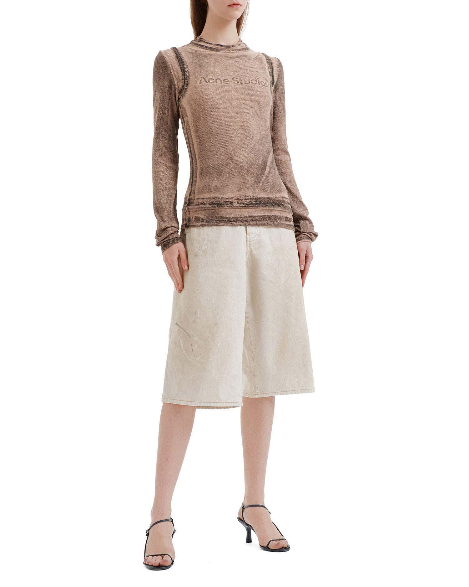 Acne Studios Acne Studios Logo Decorative Distressed Design Long Sleev... Size XS / US 0-2 / IT 36-38 - 2 Thumbnail