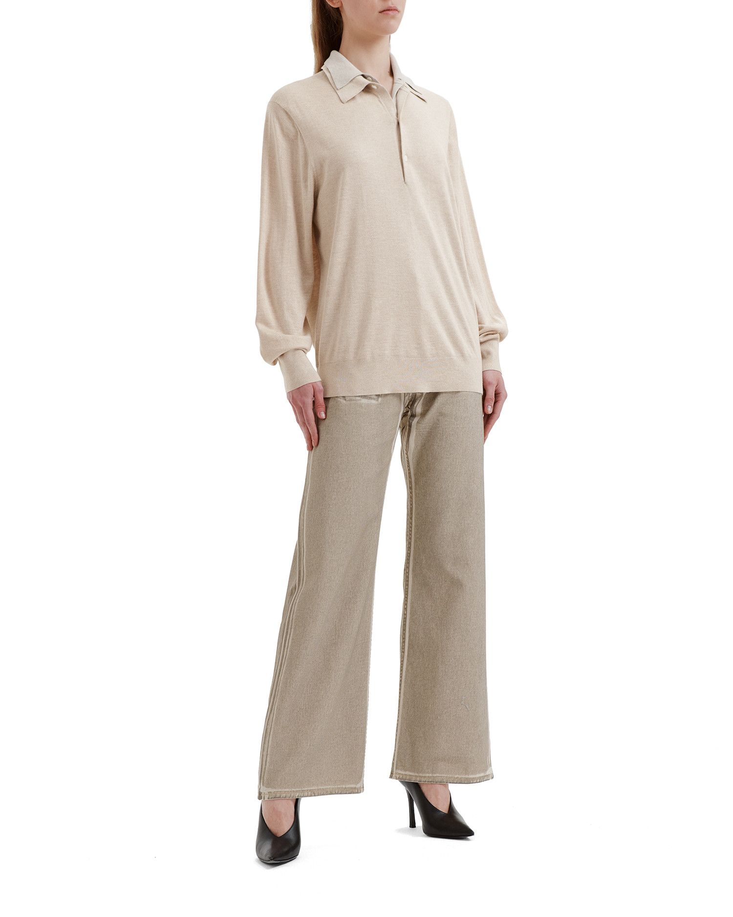 Acne Studios Acne Studios Pair Layer Lapel Knit Top Size S / US 4 / IT 40 - 2 Thumbnail