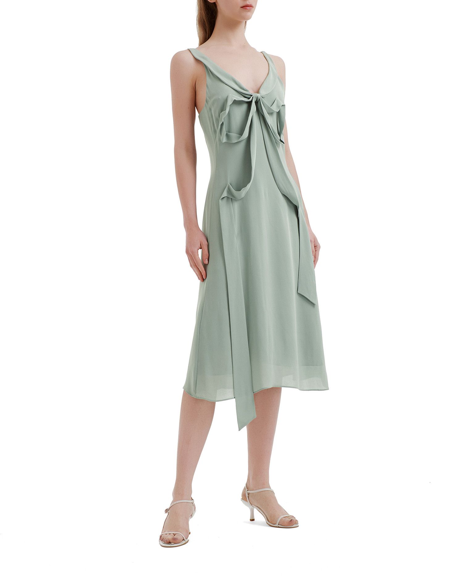 Acne Studios Acne Studios Bow Camisole Dress Size S / US 4 / IT 40 - 2 Thumbnail