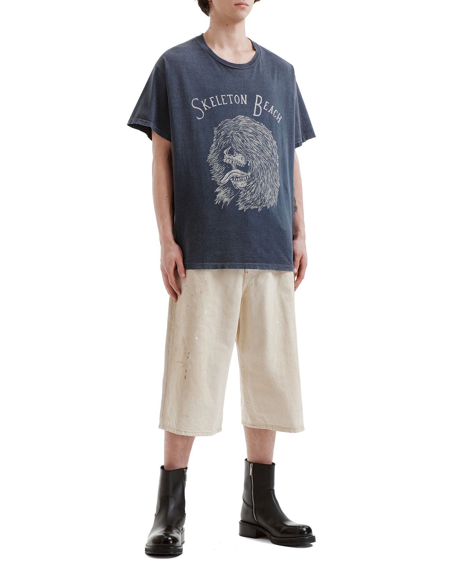 Acne Studios Acne Studios Splatter Distressed Design Shorts Size US 34 / EU 50 - 2 Thumbnail