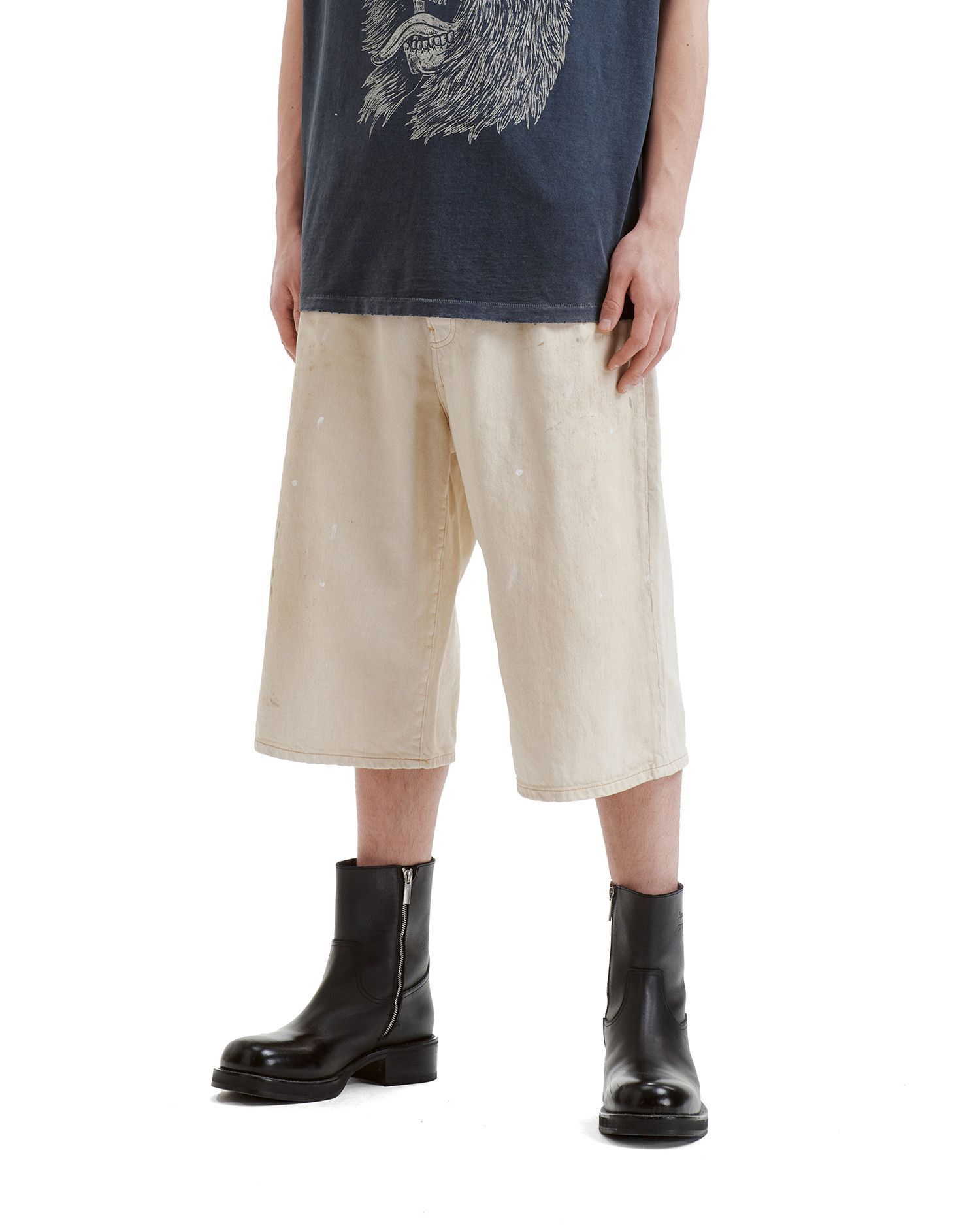 Acne Studios Acne Studios Splatter Distressed Design Shorts Size US 32 / EU 48 - 3 Thumbnail