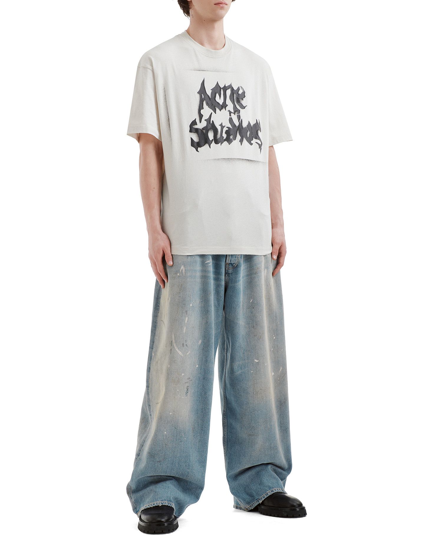 Acne Studios Acne Studios Splatter Wide Leg Jeans Size US 28 / EU 44 - 2 Thumbnail