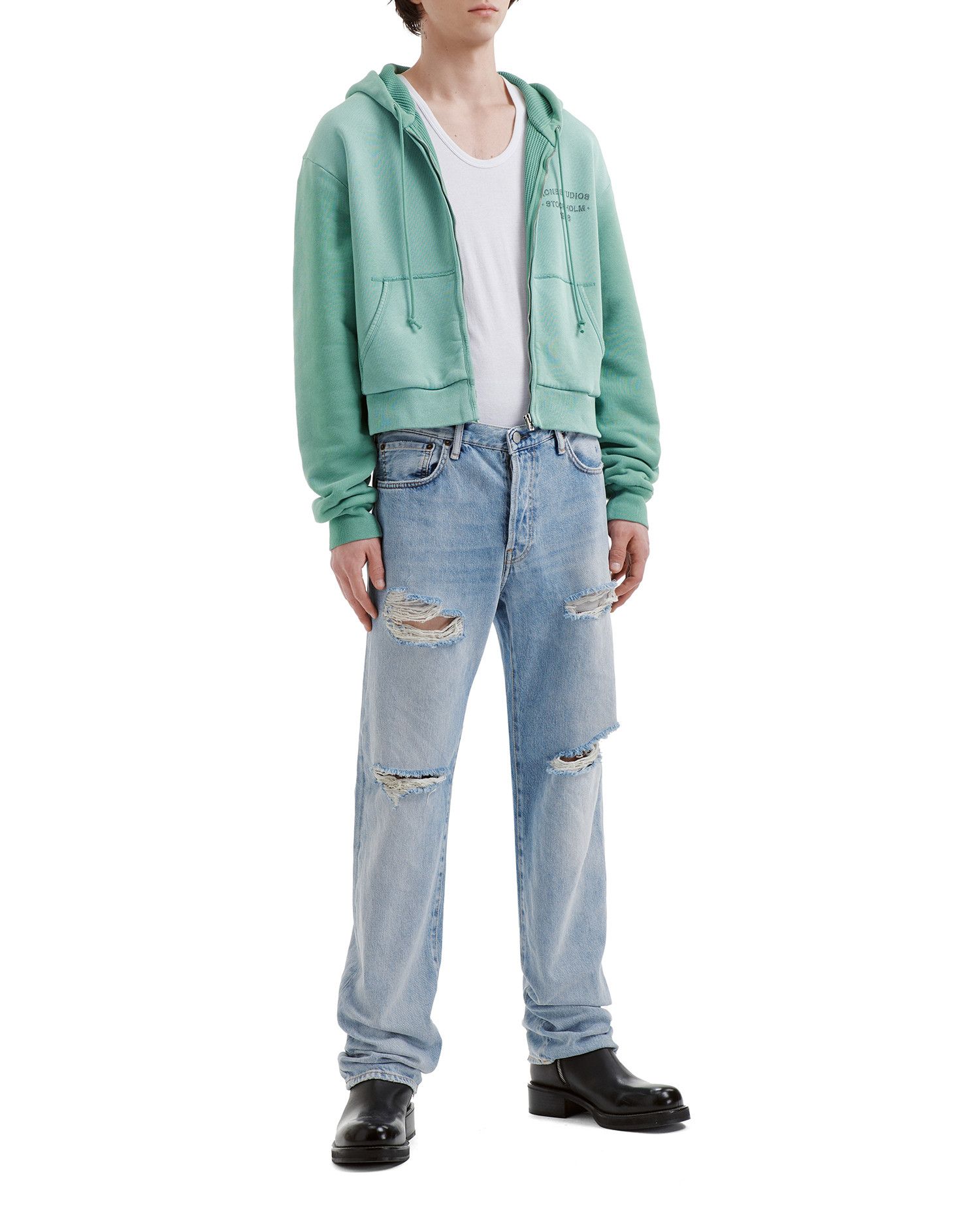 Acne Studios Acne Studios Zipper Hooded Sweatshirt Size US M / EU 48-50 / 2 - 2 Thumbnail