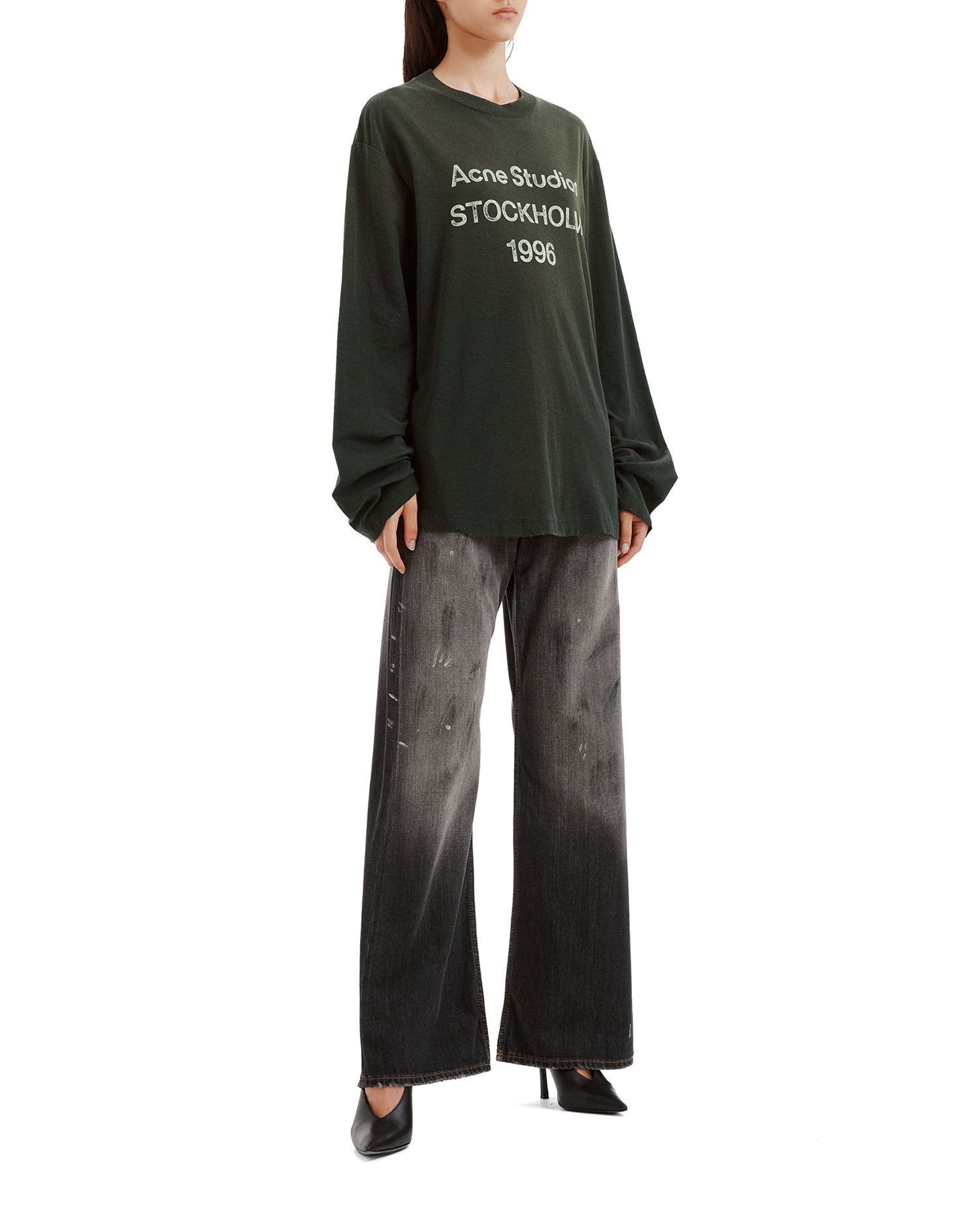 Acne Studios Acne Studios Letter Printed Long Sleeve T-Shirt Size XL / US 12-14 / IT 48-50 - 2 Thumbnail