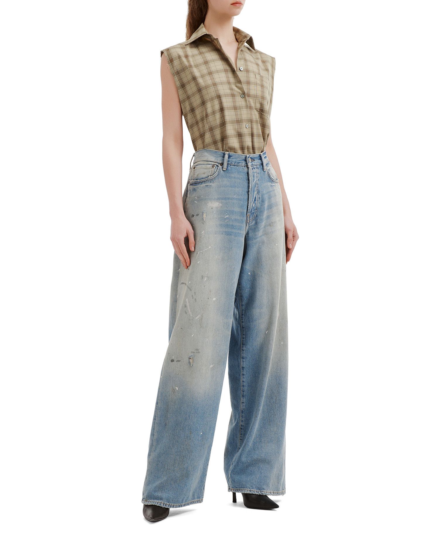 Acne Studios Acne Studios Plaid Sleeveless Shirt Size S / US 4 / IT 40 - 2 Thumbnail
