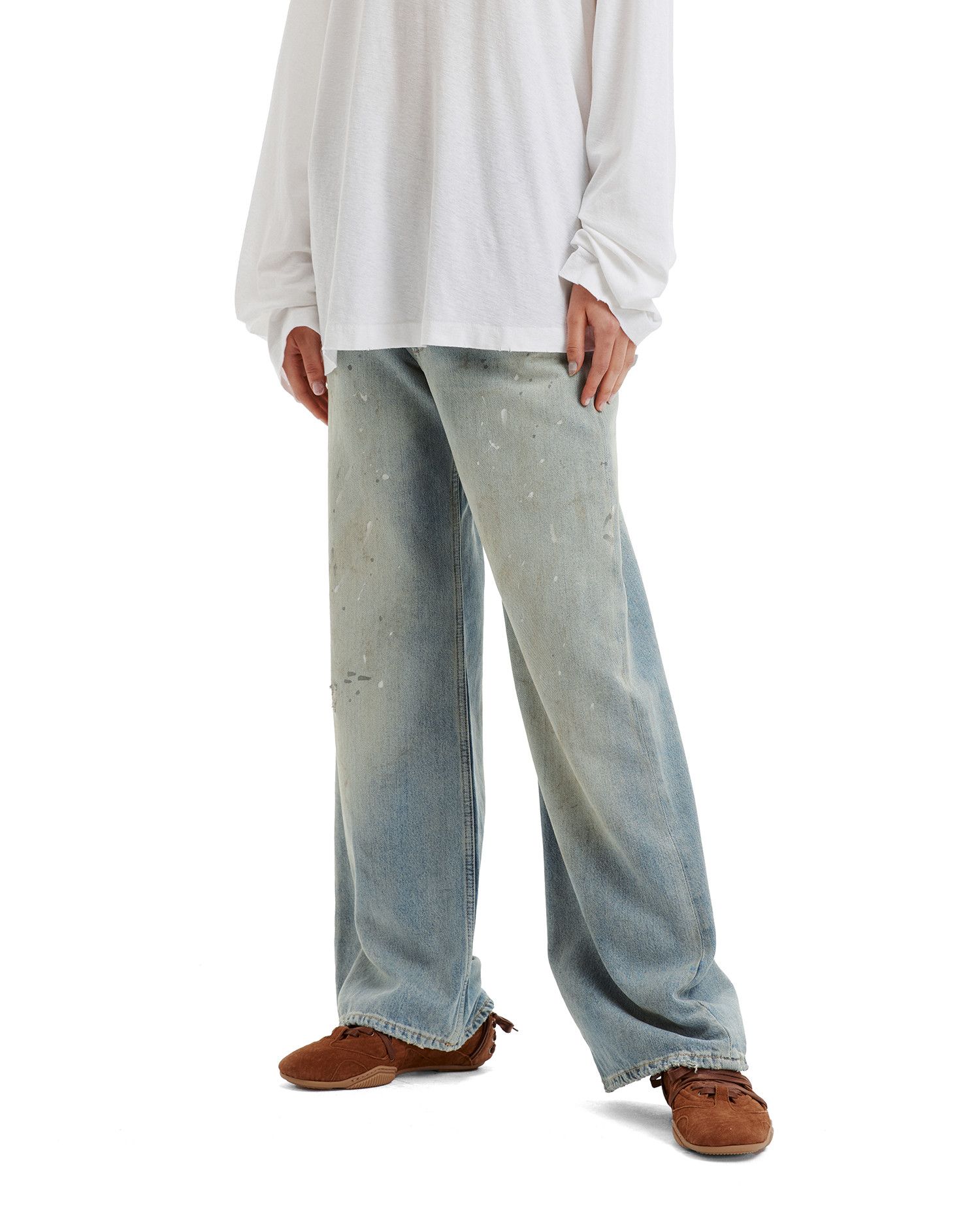Acne Studios Acne Studios 2021F LOOSE FIT Splatter Straight Jeans Size 27" / US 4 / IT 40 - 3 Thumbnail