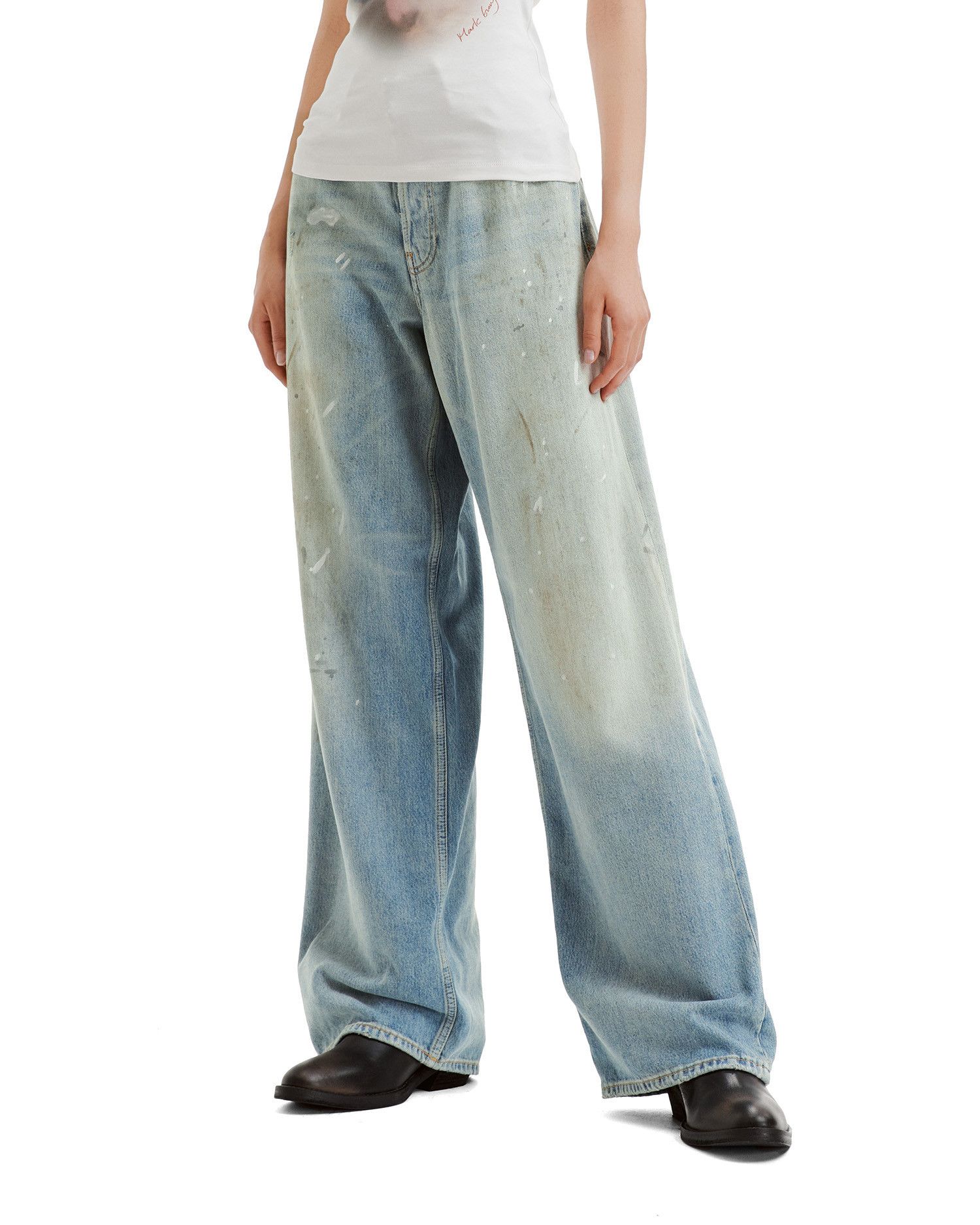 Acne Studios Acne Studios 1981 BAGGY FIT Splatter Distressed Design Jeans Size 26" / US 2 / IT 38 - 3 Thumbnail