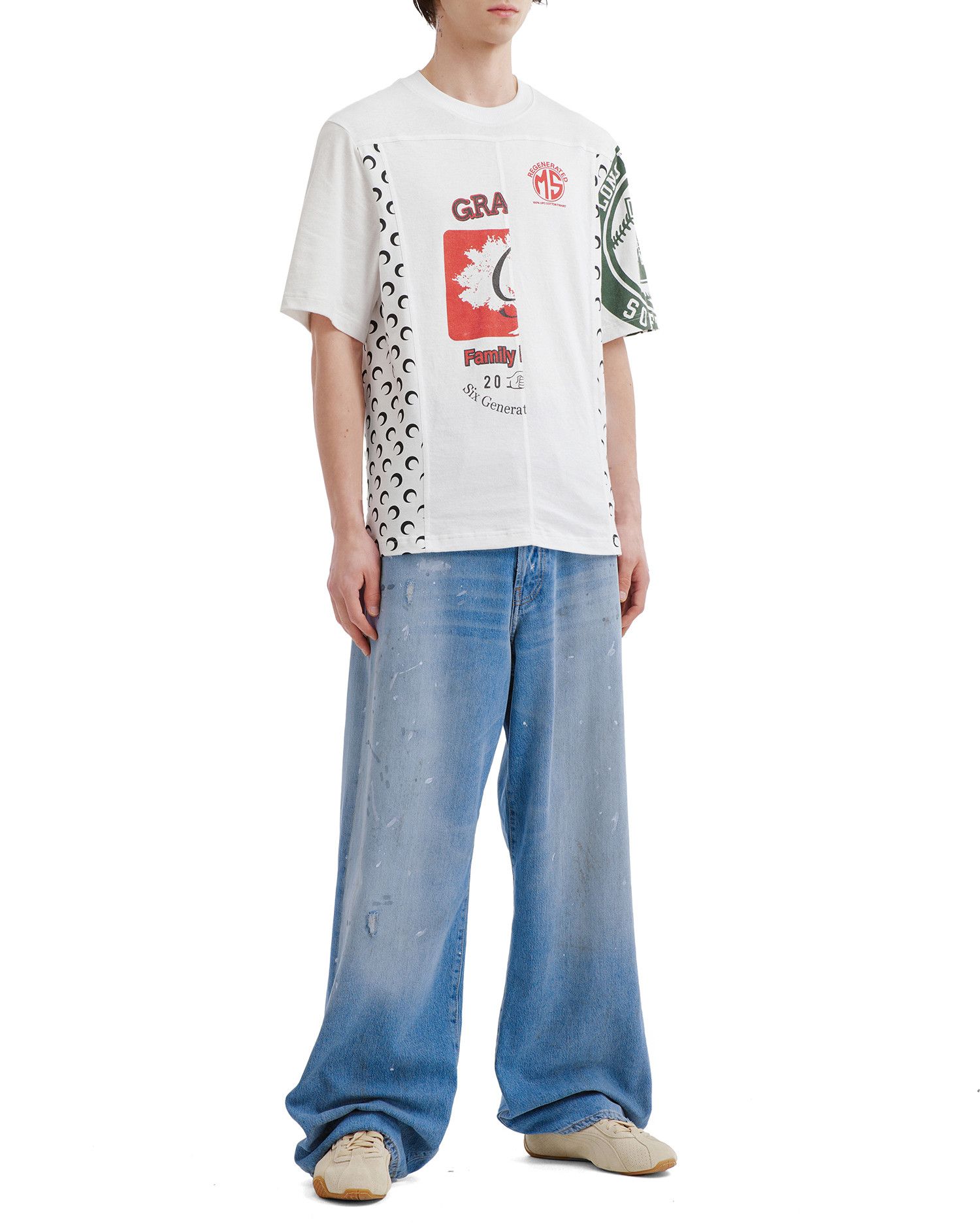 Acne Studios Acne Studios Splatter Distressed Straight Jeans Size US 32 / EU 48 - 2 Thumbnail