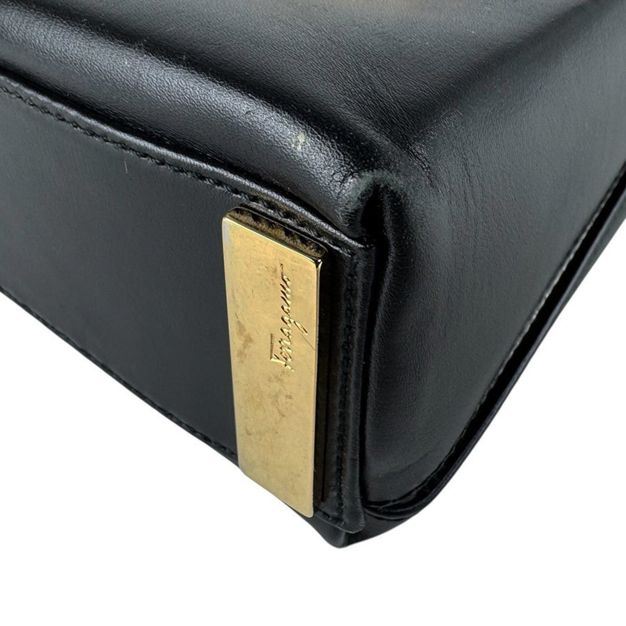 Salvatore Ferragamo Salvatore Ferragamo handbag/shoulder bag, leather, black, women's, z9834 Size ONE SIZE - 9 Thumbnail