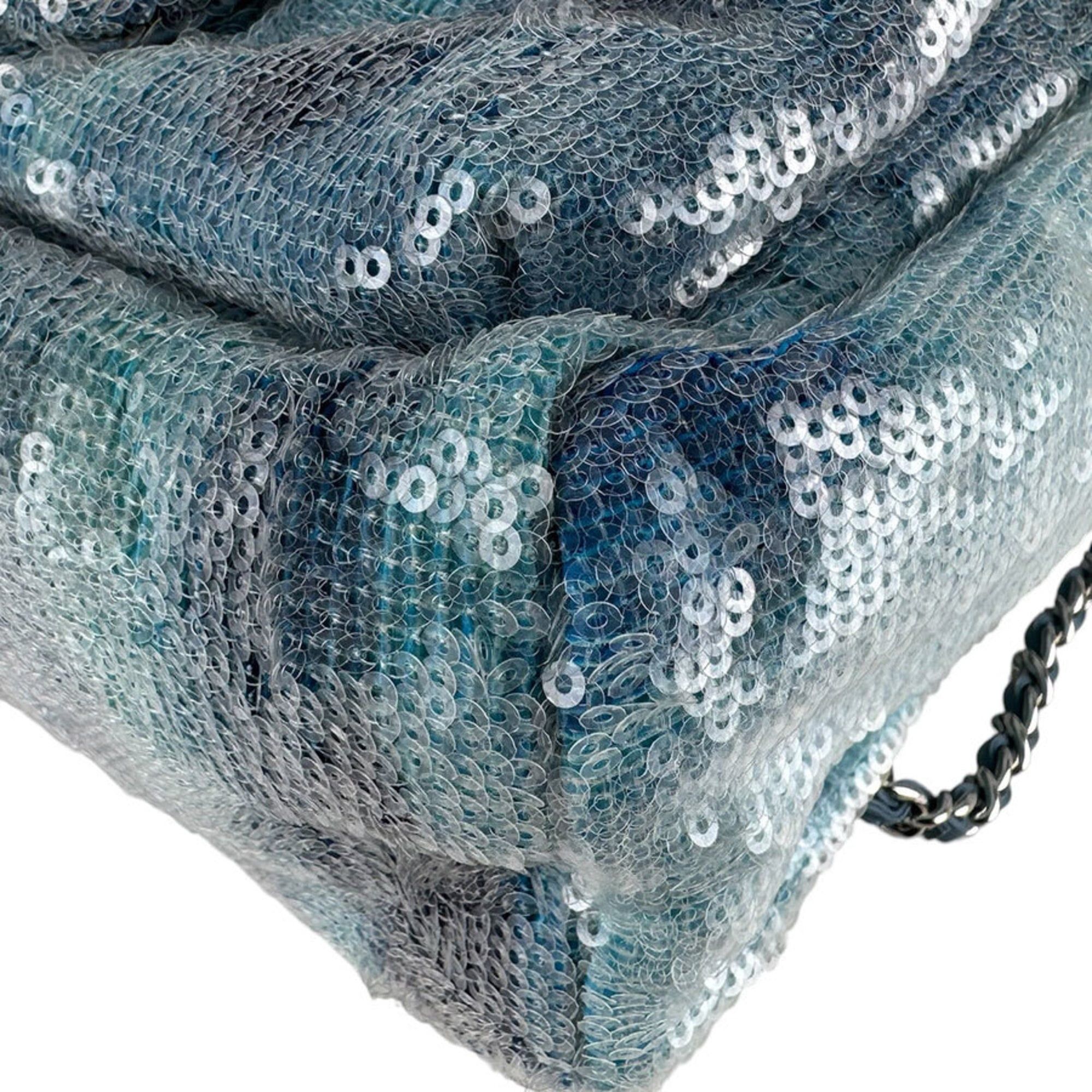Chanel Chanel Backpack, Sequins, Blue, Women's z9865 Size ONE SIZE - 9 Thumbnail