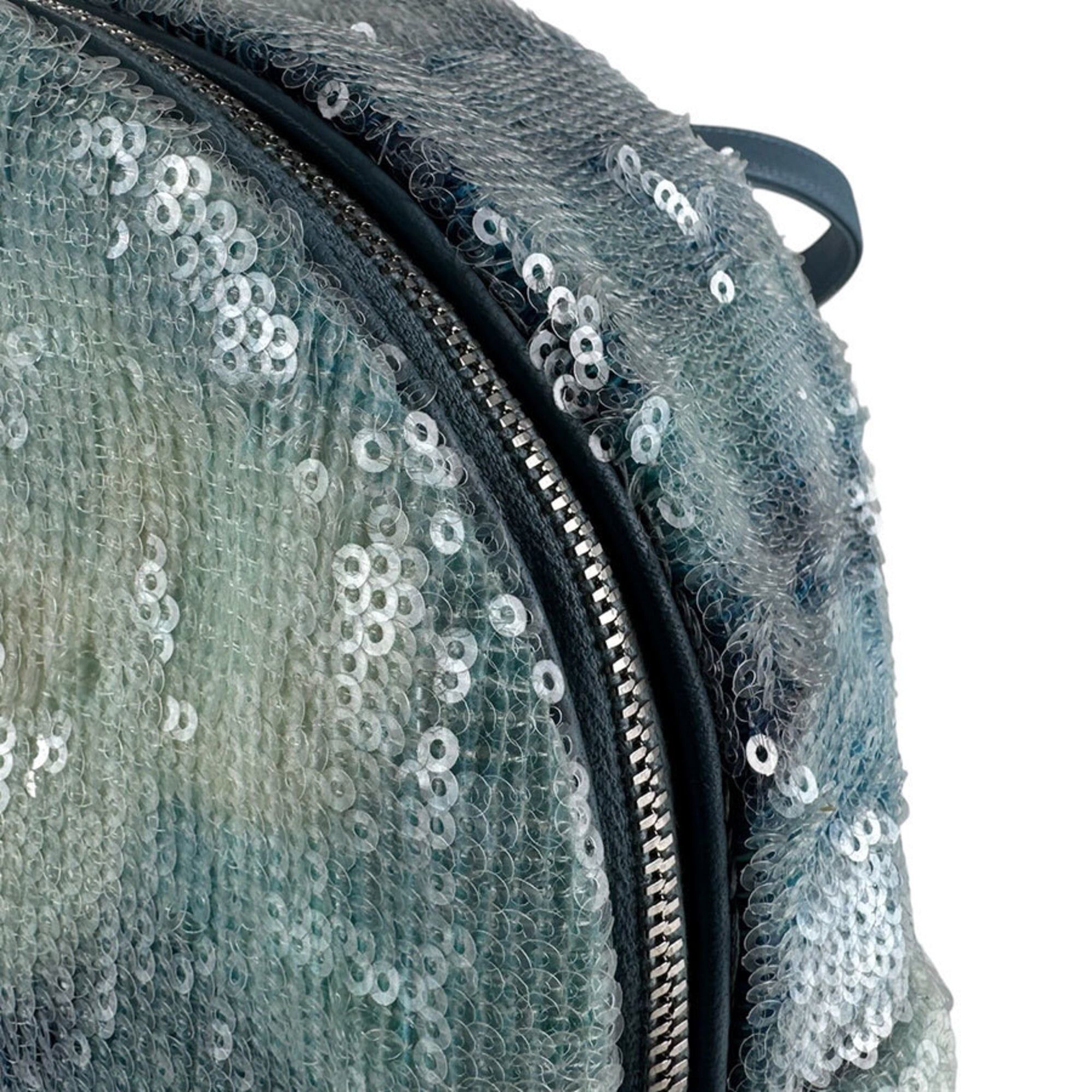 Chanel Chanel Backpack, Sequins, Blue, Women's z9865 Size ONE SIZE - 7 Thumbnail
