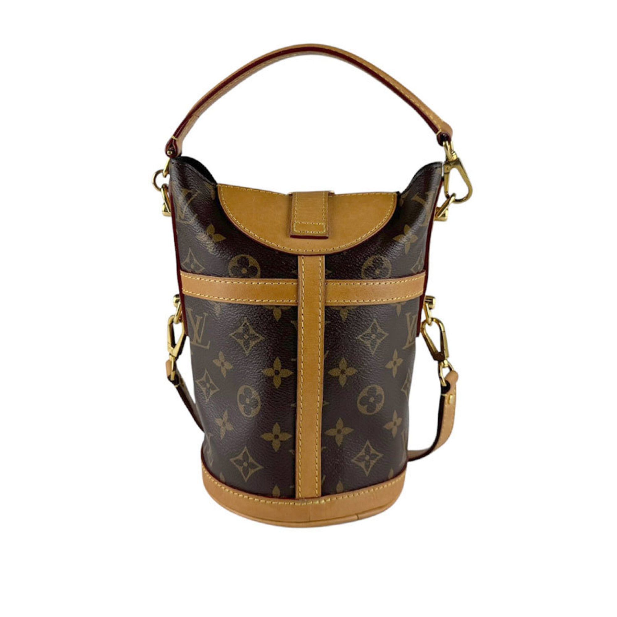 Louis Vuitton Louis Vuitton Shoulder Bag Monogram Duffle Canvas Brown Women's M43587 z9790 Size ONE SIZE - 3 Thumbnail