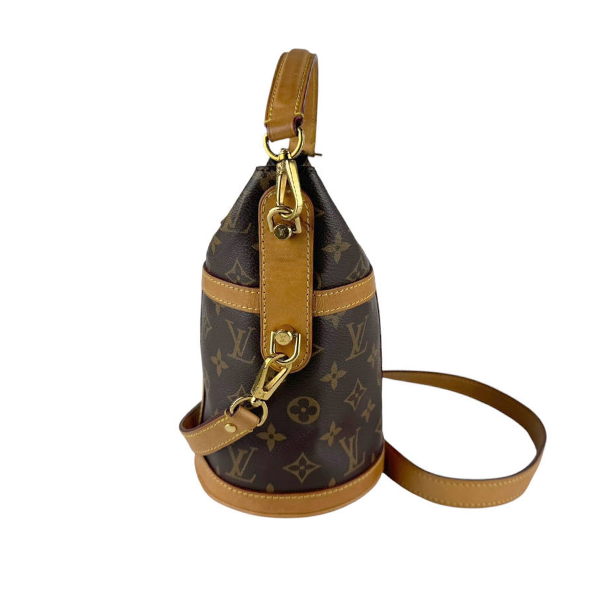 Louis Vuitton Louis Vuitton Shoulder Bag Monogram Duffle Canvas Brown Women's M43587 z9790 Size ONE SIZE - 2 Thumbnail