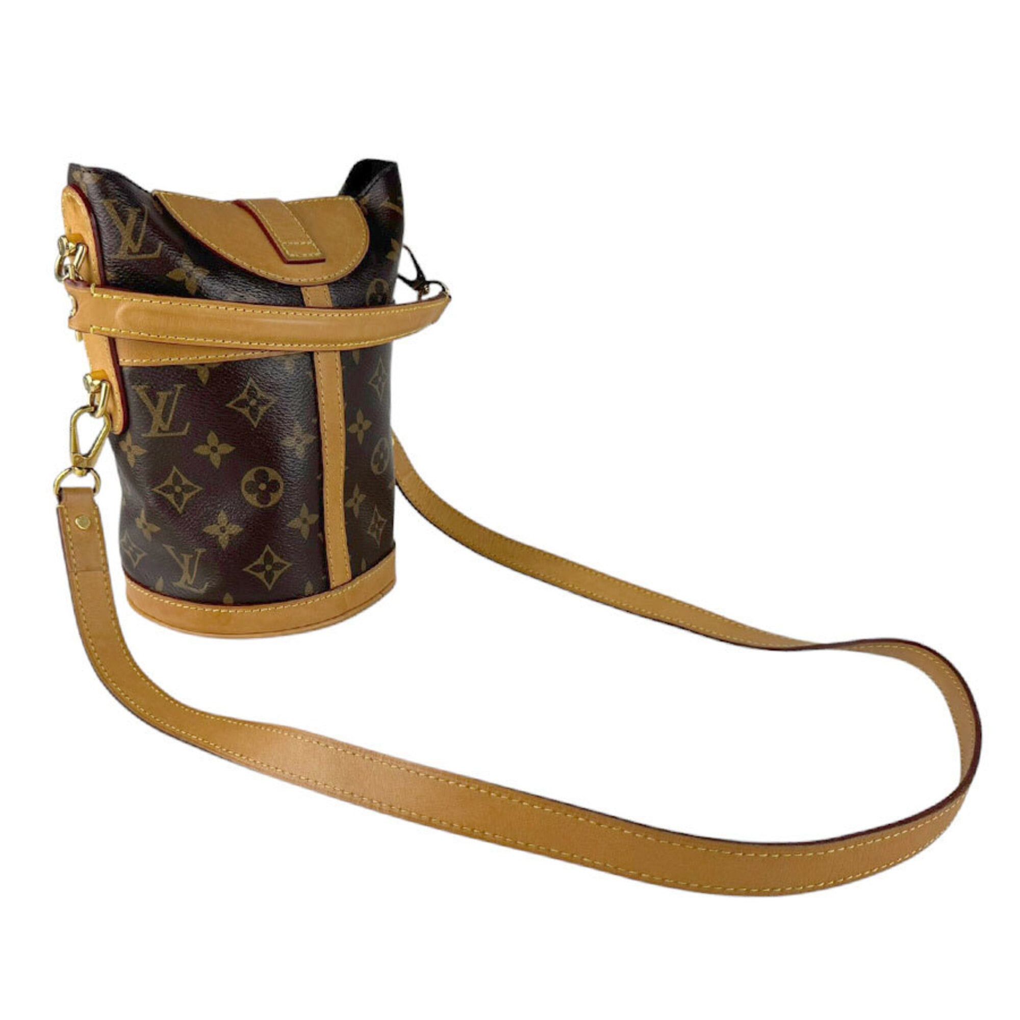 Louis Vuitton Louis Vuitton Shoulder Bag Monogram Duffle Canvas Brown Women's M43587 z9790 Size ONE SIZE - 11 Thumbnail