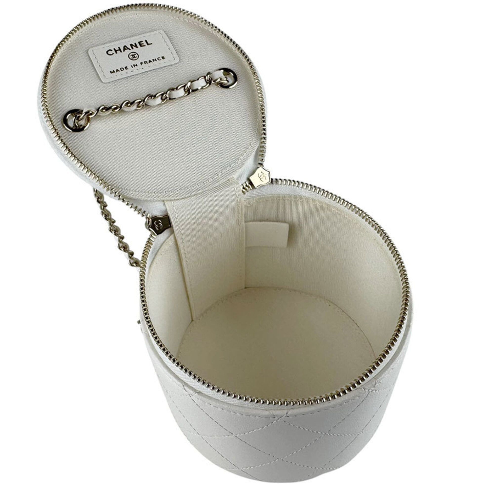 Chanel Chanel Shoulder Bag Leather White Black Women's z9785 Size ONE SIZE - 5 Thumbnail
