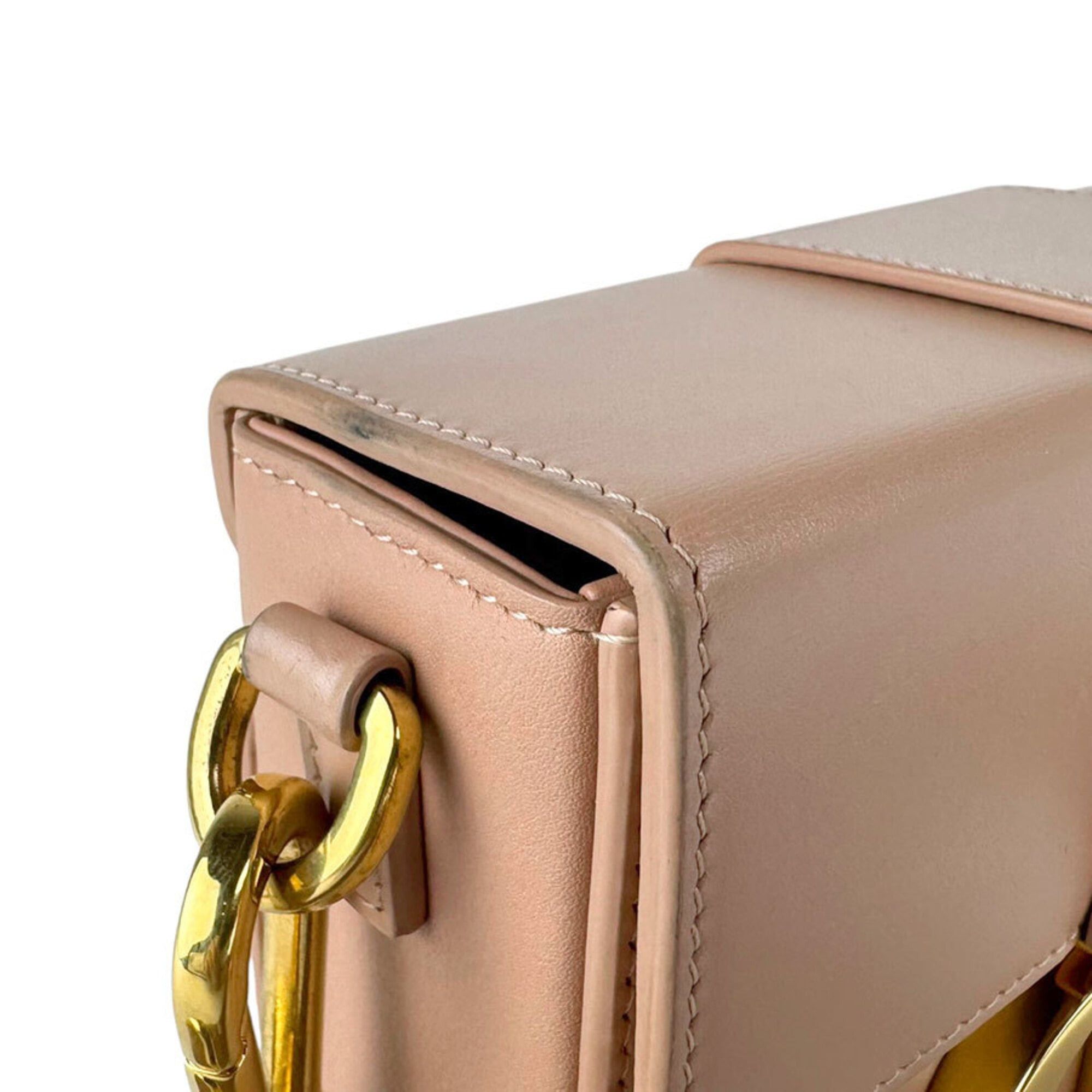 Dior Christian Dior 30 Montaigne Leather Shoulder Bag, Pink Beige, Women's (z9782) Size ONE SIZE - 6 Thumbnail