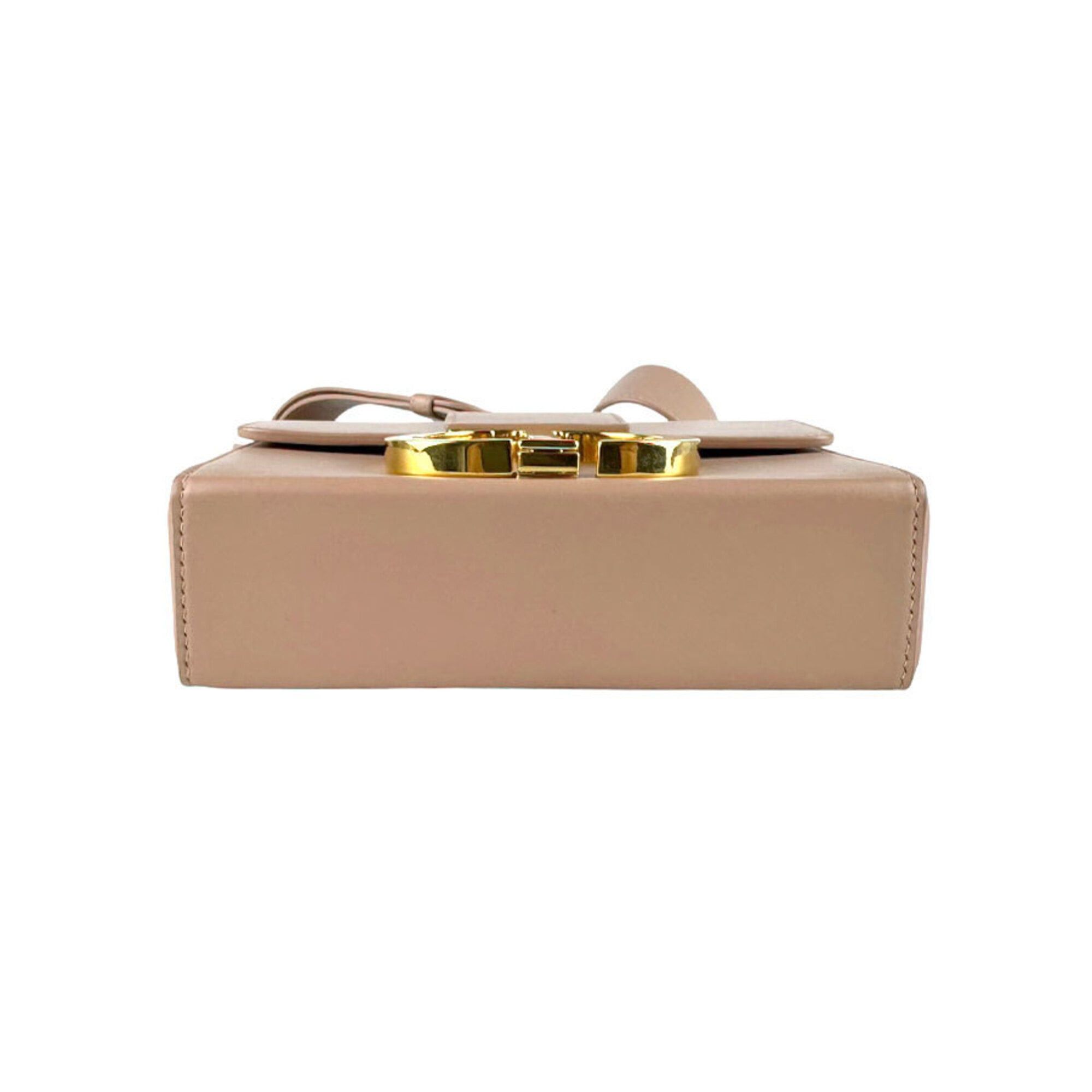 Dior Christian Dior 30 Montaigne Leather Shoulder Bag, Pink Beige, Women's (z9782) Size ONE SIZE - 4 Thumbnail