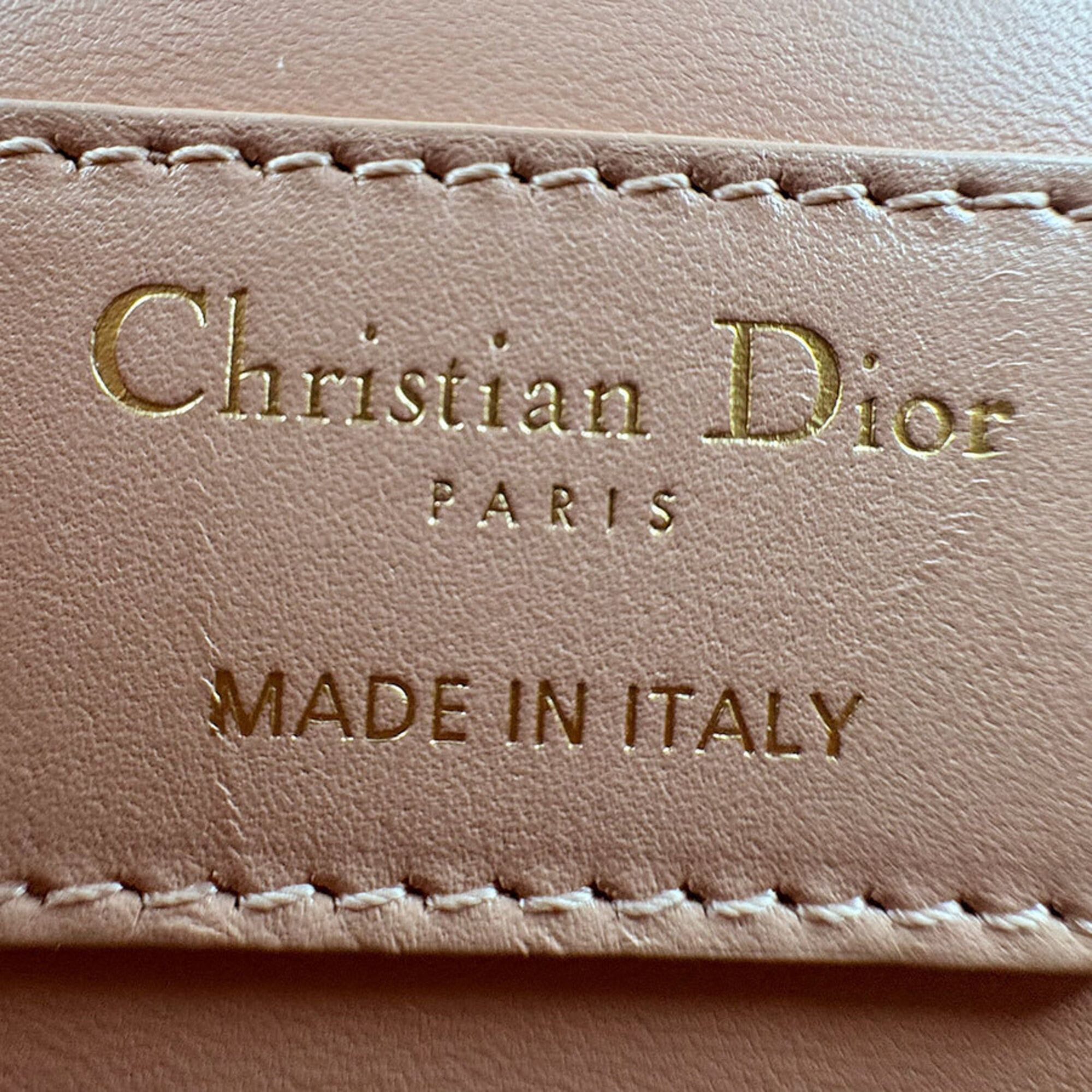 Dior Christian Dior 30 Montaigne Leather Shoulder Bag, Pink Beige, Women's (z9782) Size ONE SIZE - 12 Thumbnail