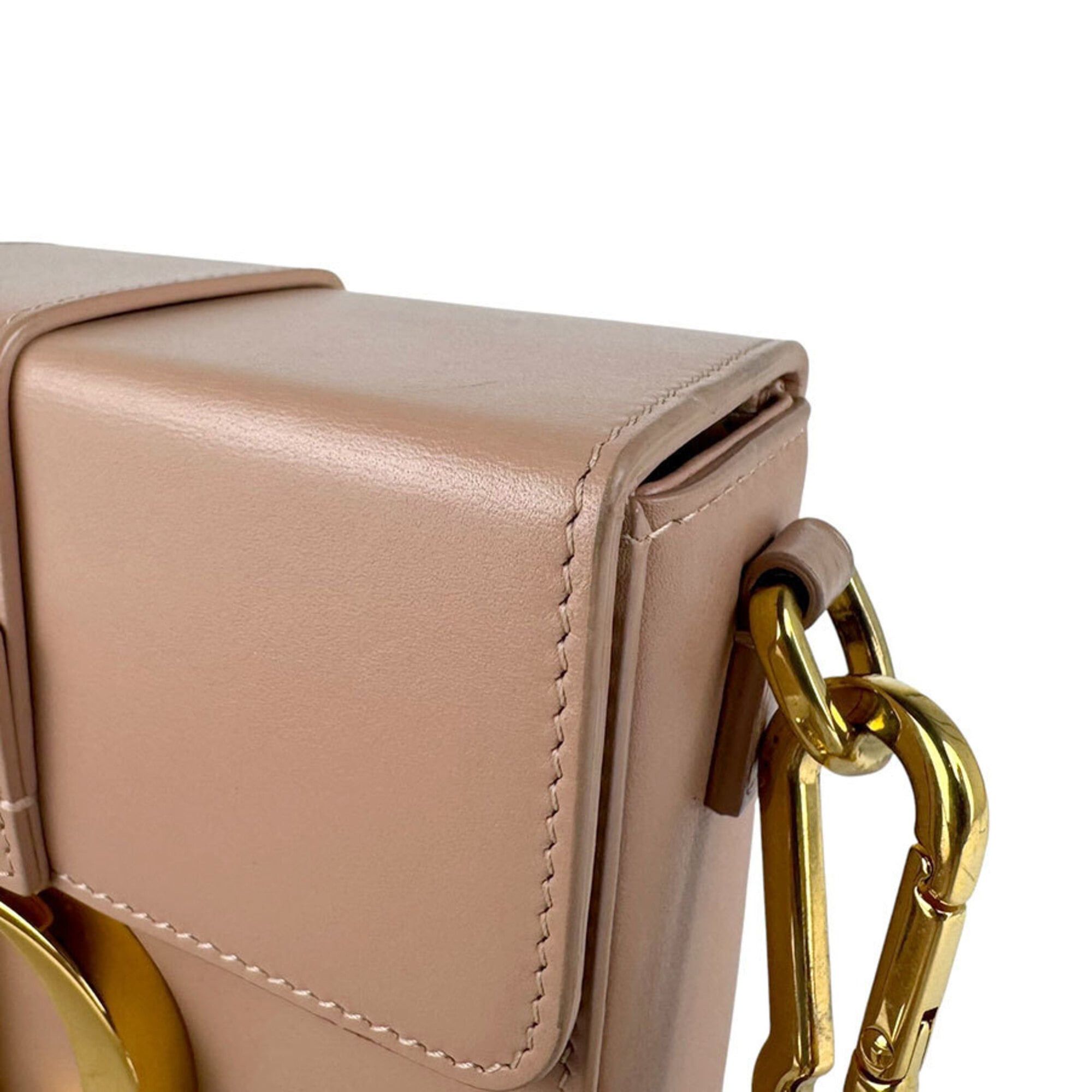 Dior Christian Dior 30 Montaigne Leather Shoulder Bag, Pink Beige, Women's (z9782) Size ONE SIZE - 7 Thumbnail