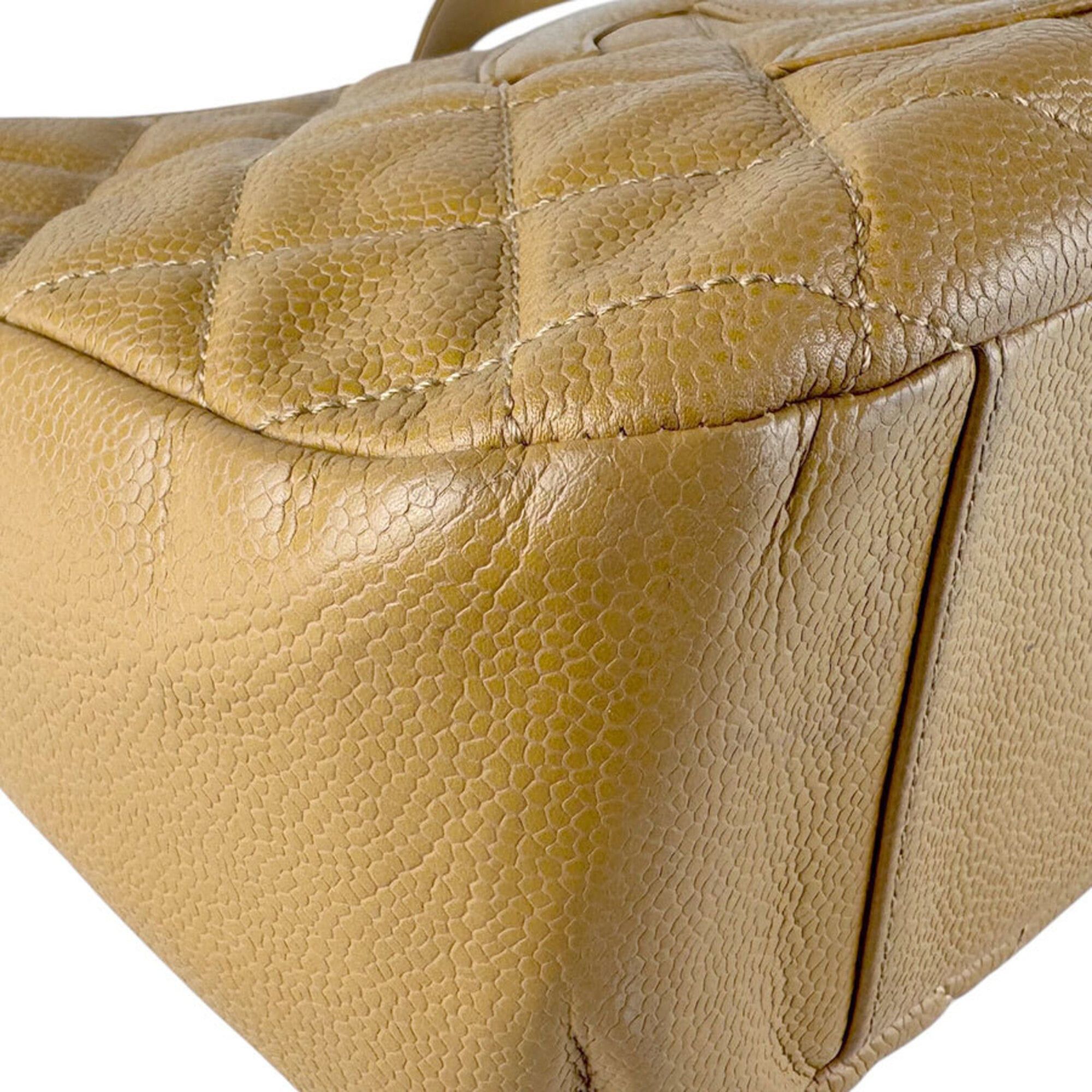 Chanel Chanel Shoulder Bag, Caviar Leather, Camel, Women's z9872 Size ONE SIZE - 8 Thumbnail