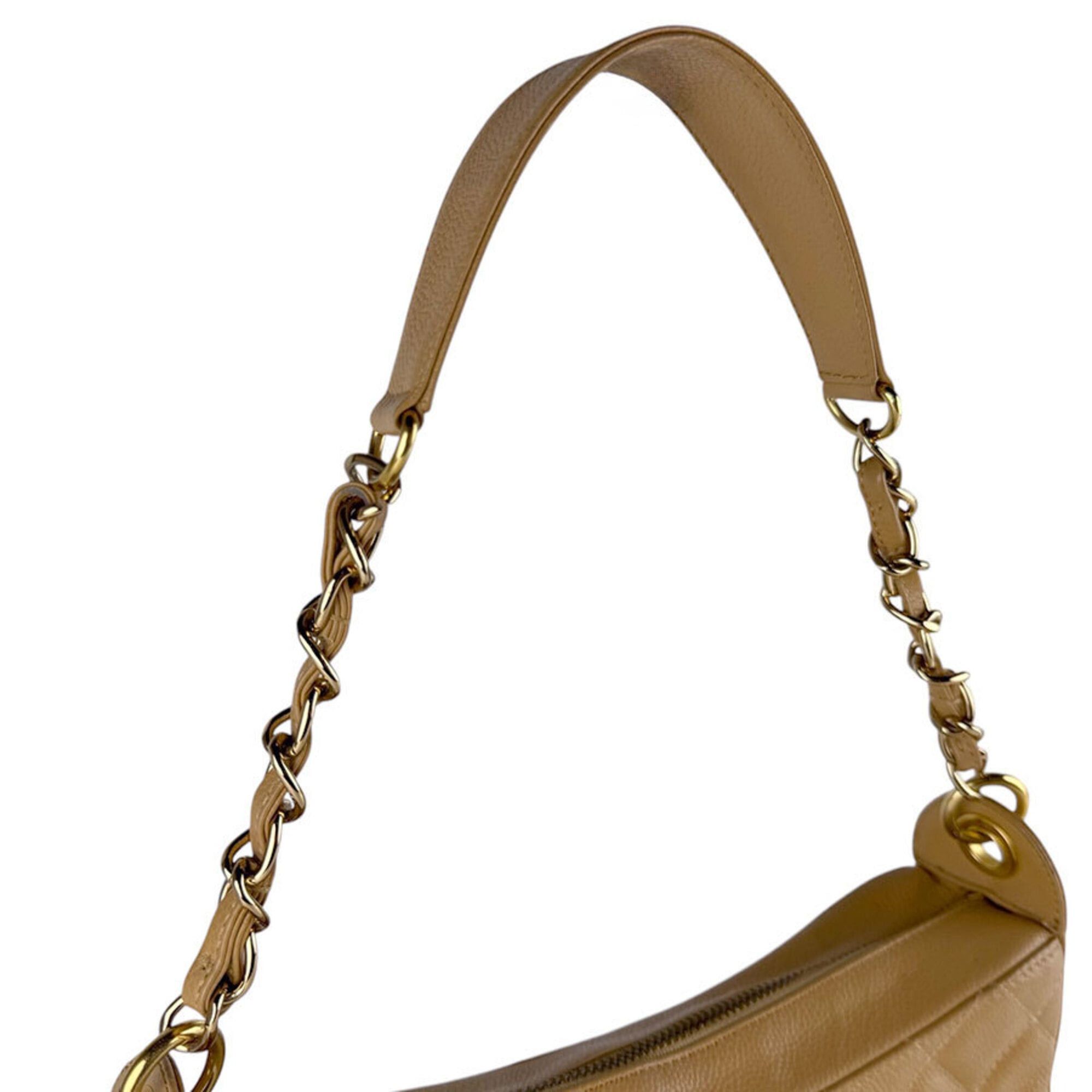 Chanel Chanel Shoulder Bag, Caviar Leather, Camel, Women's z9872 Size ONE SIZE - 9 Thumbnail