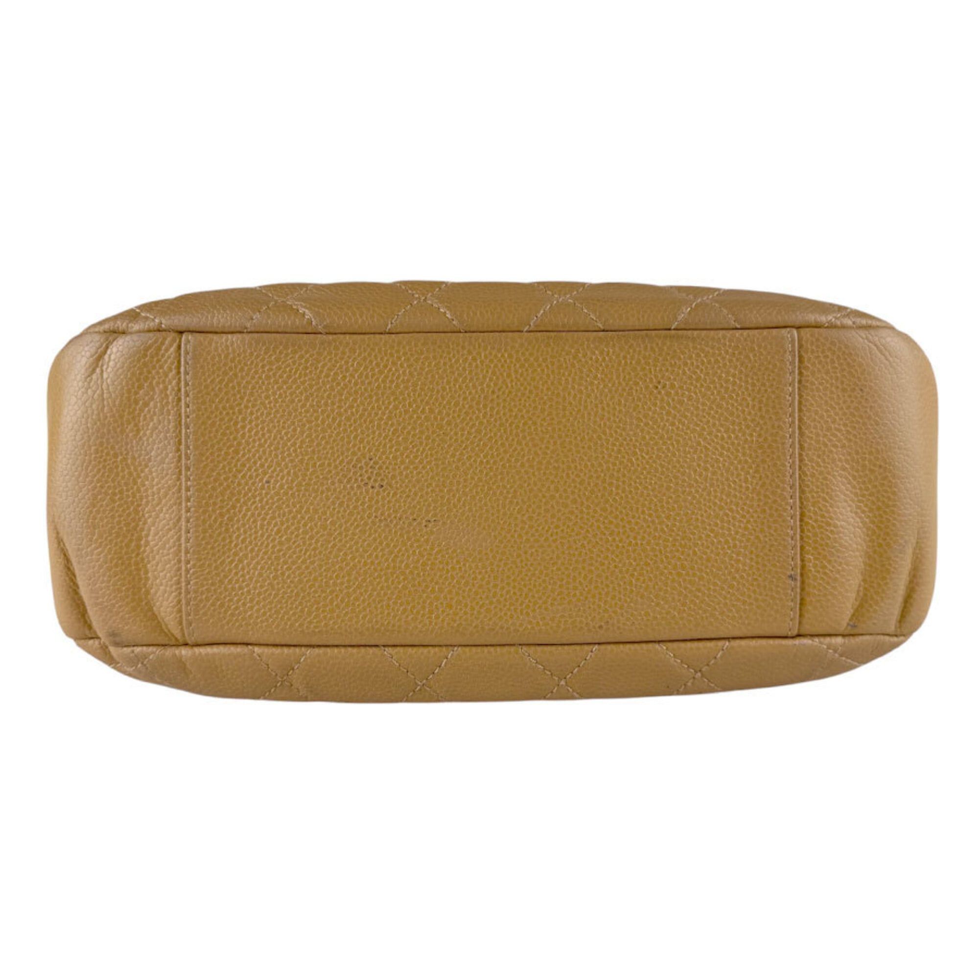 Chanel Chanel Shoulder Bag, Caviar Leather, Camel, Women's z9872 Size ONE SIZE - 4 Thumbnail