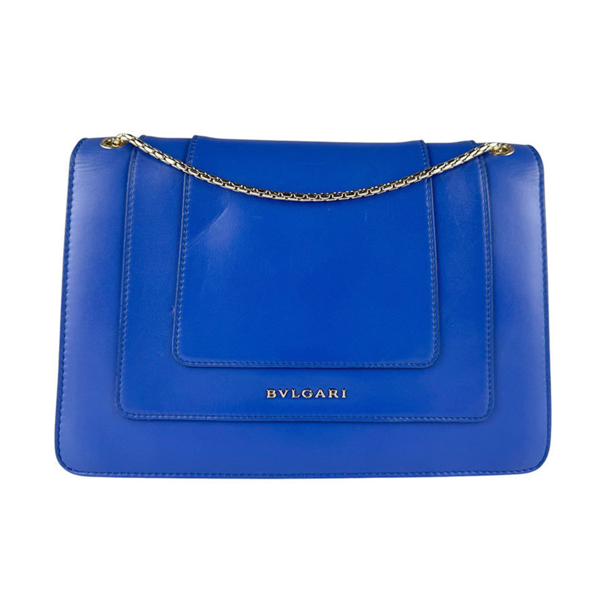 Bvlgari Bulgari BVLGARI Serpenti Forever Shoulder Bag, Leather, Blue, Women's z9850 Size ONE SIZE - 3 Thumbnail