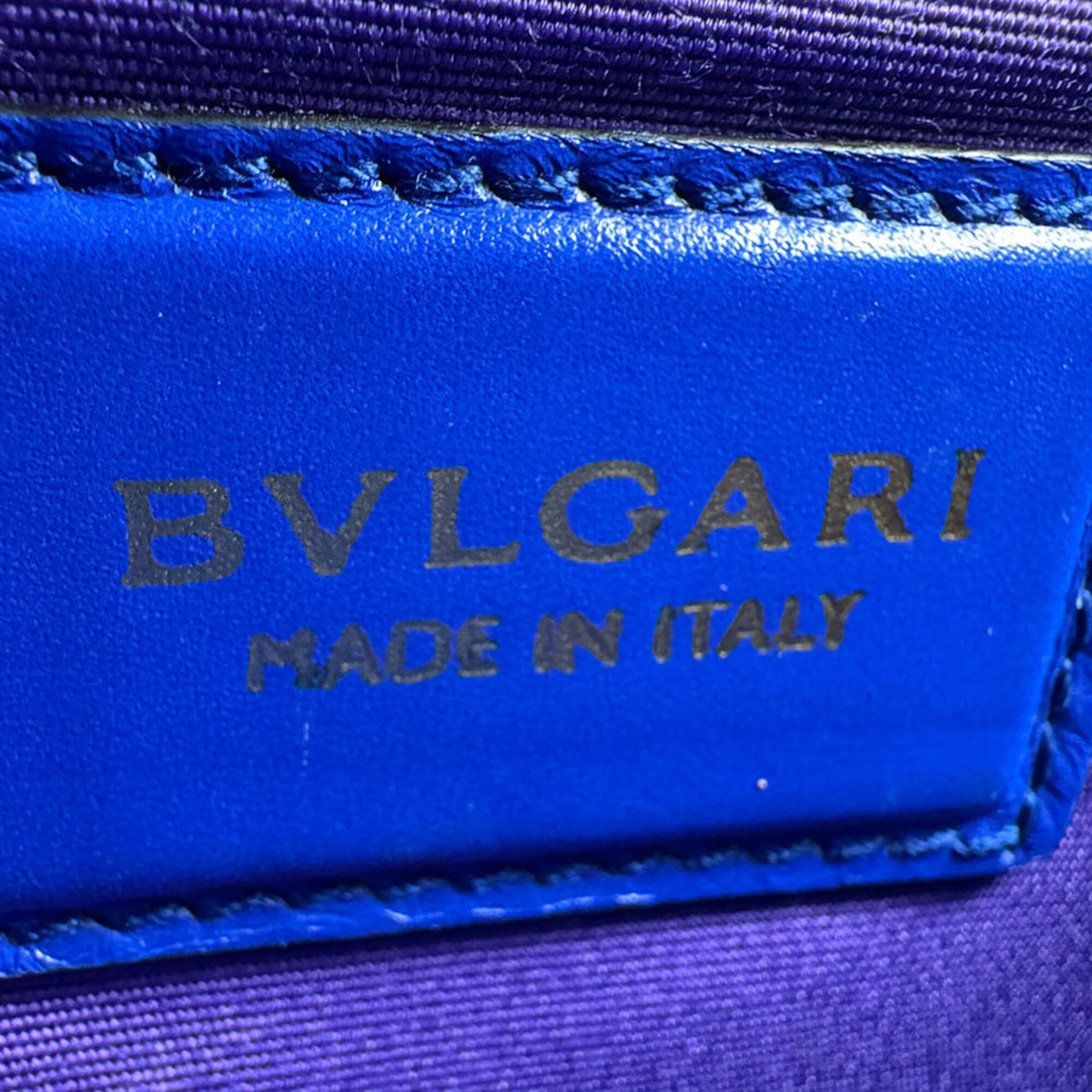 Bvlgari Bulgari BVLGARI Serpenti Forever Shoulder Bag, Leather, Blue, Women's z9850 Size ONE SIZE - 12 Thumbnail