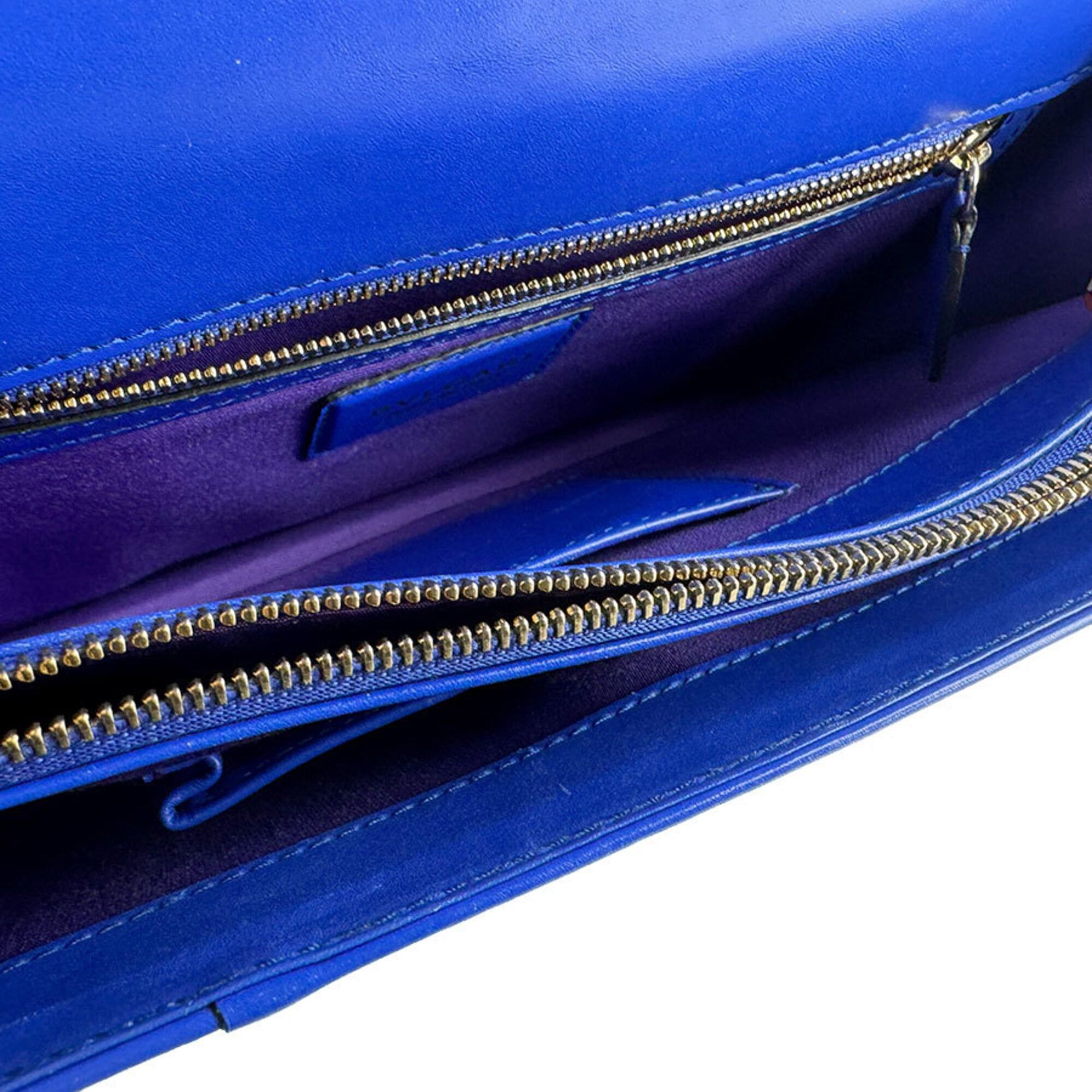 Bvlgari Bulgari BVLGARI Serpenti Forever Shoulder Bag, Leather, Blue, Women's z9850 Size ONE SIZE - 5 Thumbnail