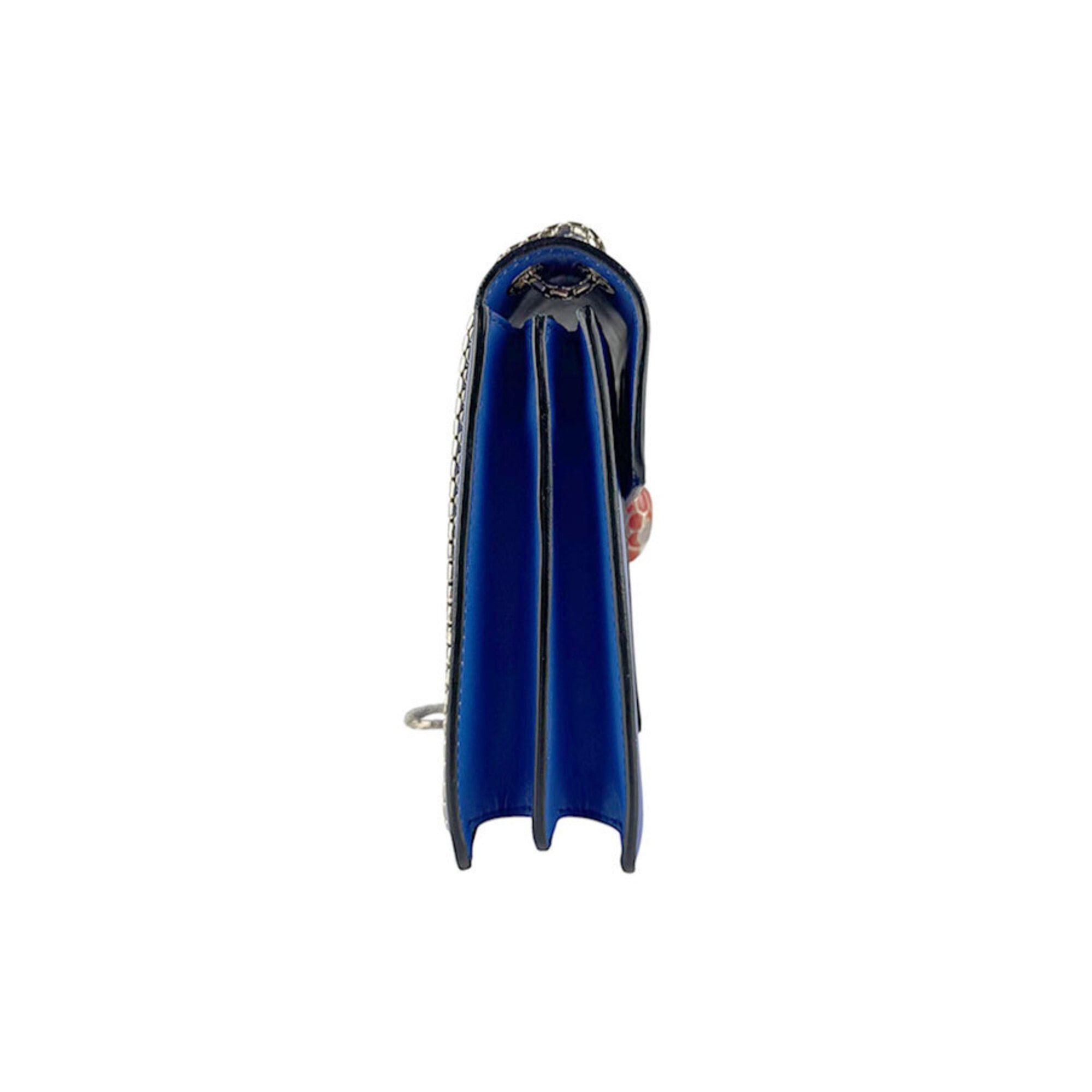 Bvlgari Bulgari BVLGARI Serpenti Forever Shoulder Bag, Leather, Blue, Women's z9850 Size ONE SIZE - 2 Thumbnail