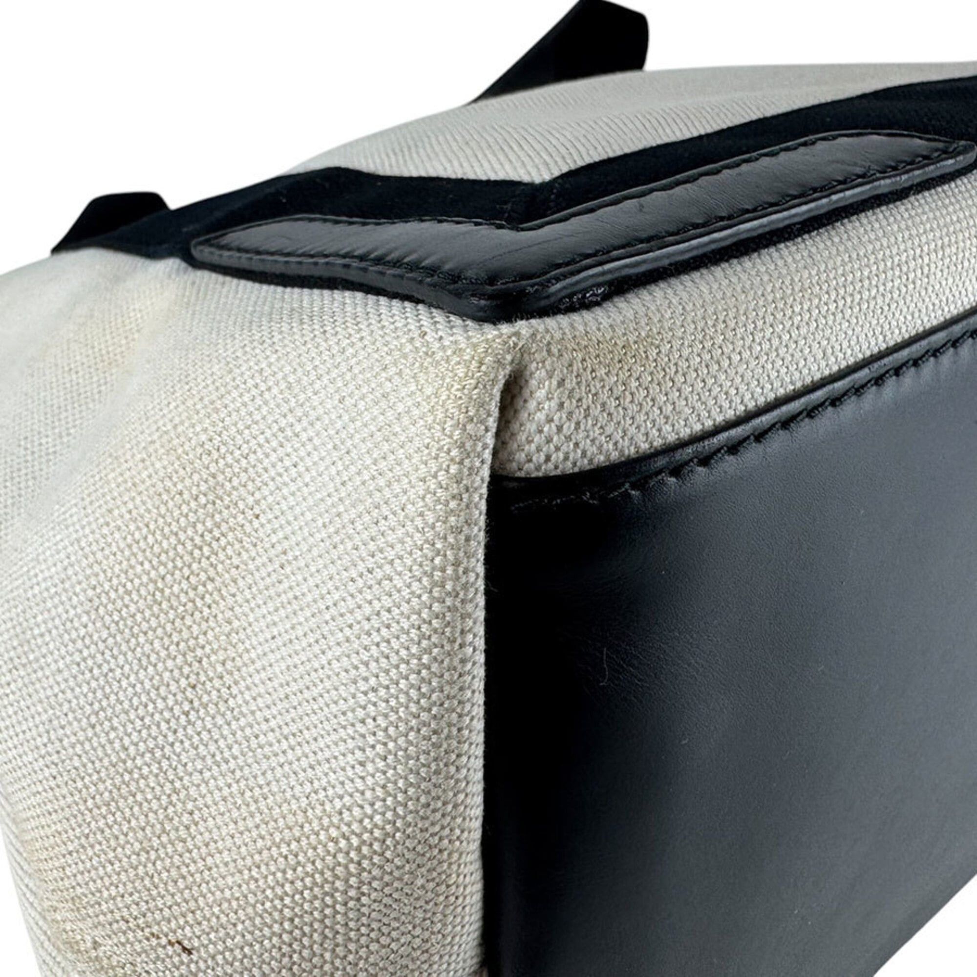Balenciaga Balenciaga handbag/tote bag, Navy Cabas S, canvas and leather, black ivory, women's, 339933 z9852 Size ONE SIZE - 8 Thumbnail
