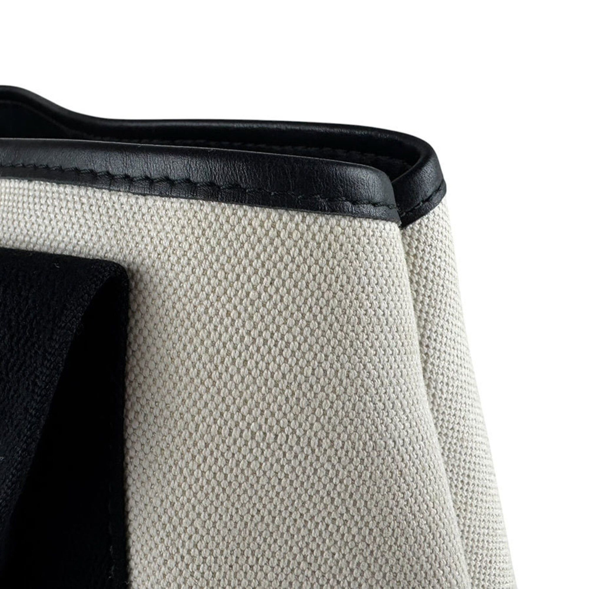 Balenciaga Balenciaga handbag/tote bag, Navy Cabas S, canvas and leather, black ivory, women's, 339933 z9852 Size ONE SIZE - 7 Thumbnail