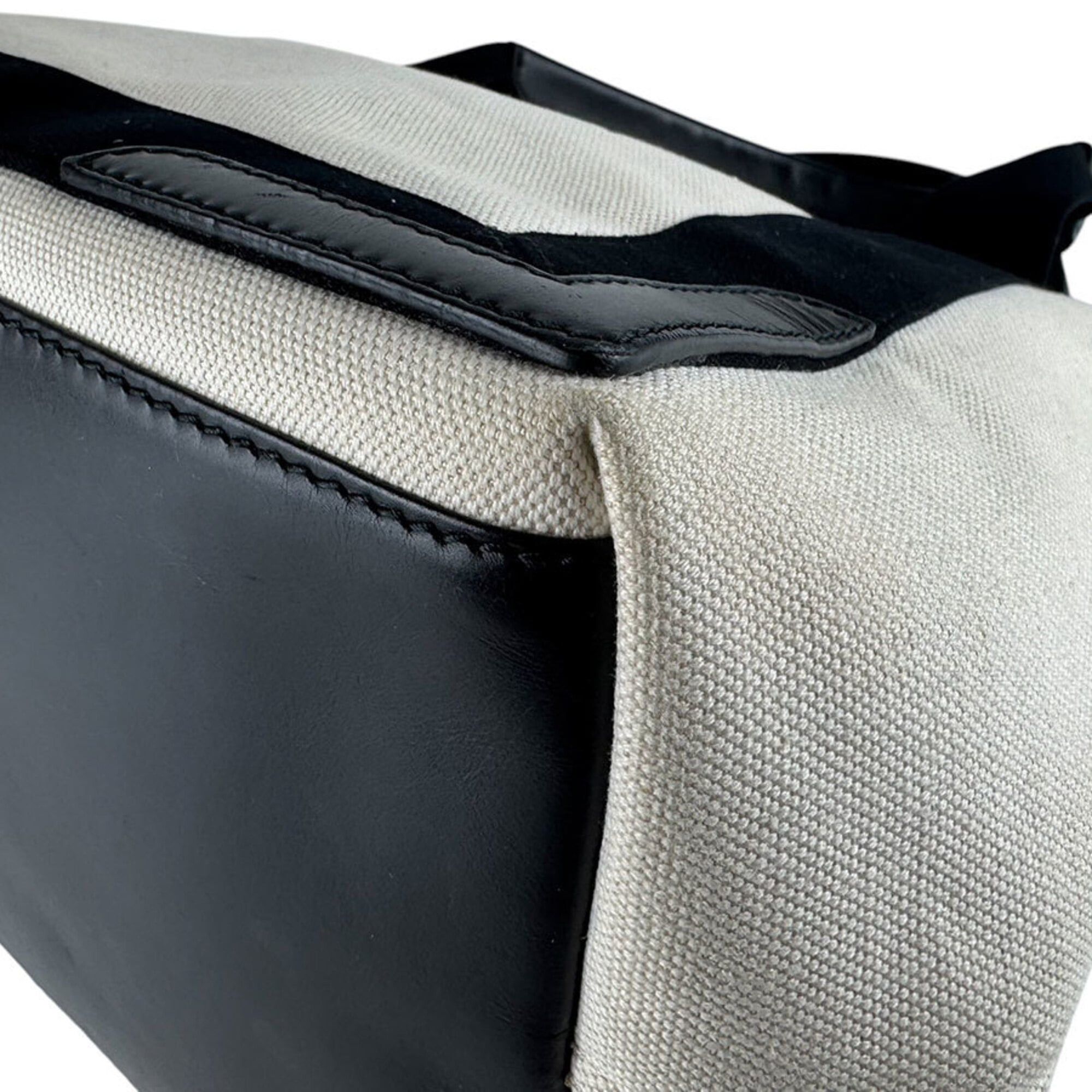Balenciaga Balenciaga handbag/tote bag, Navy Cabas S, canvas and leather, black ivory, women's, 339933 z9852 Size ONE SIZE - 9 Thumbnail