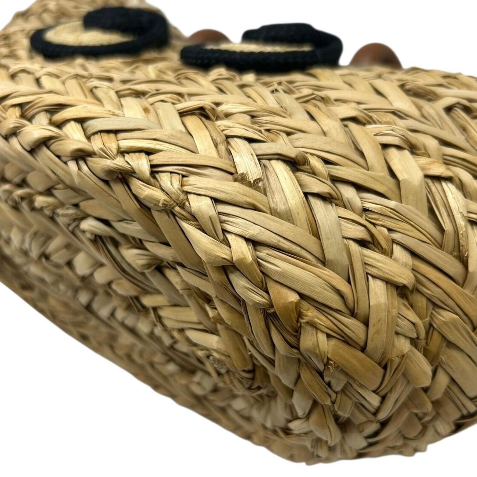 Anya Hindmarch ANYA HINDMARCH Small Basket Rope Eyes Raffia Handbag for Women Size ONE SIZE - 4 Thumbnail