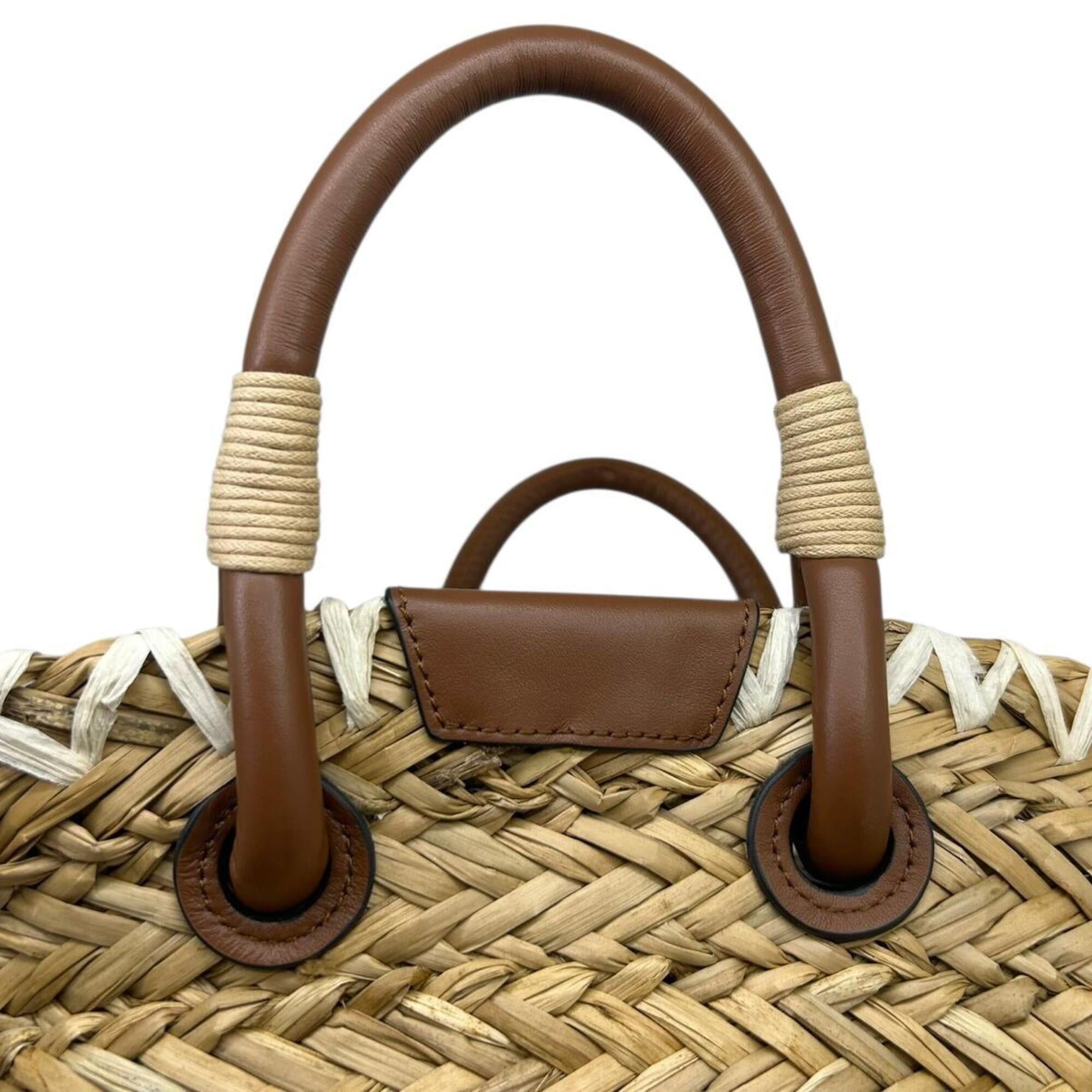 Anya Hindmarch ANYA HINDMARCH Small Basket Rope Eyes Raffia Handbag for Women Size ONE SIZE - 6 Thumbnail
