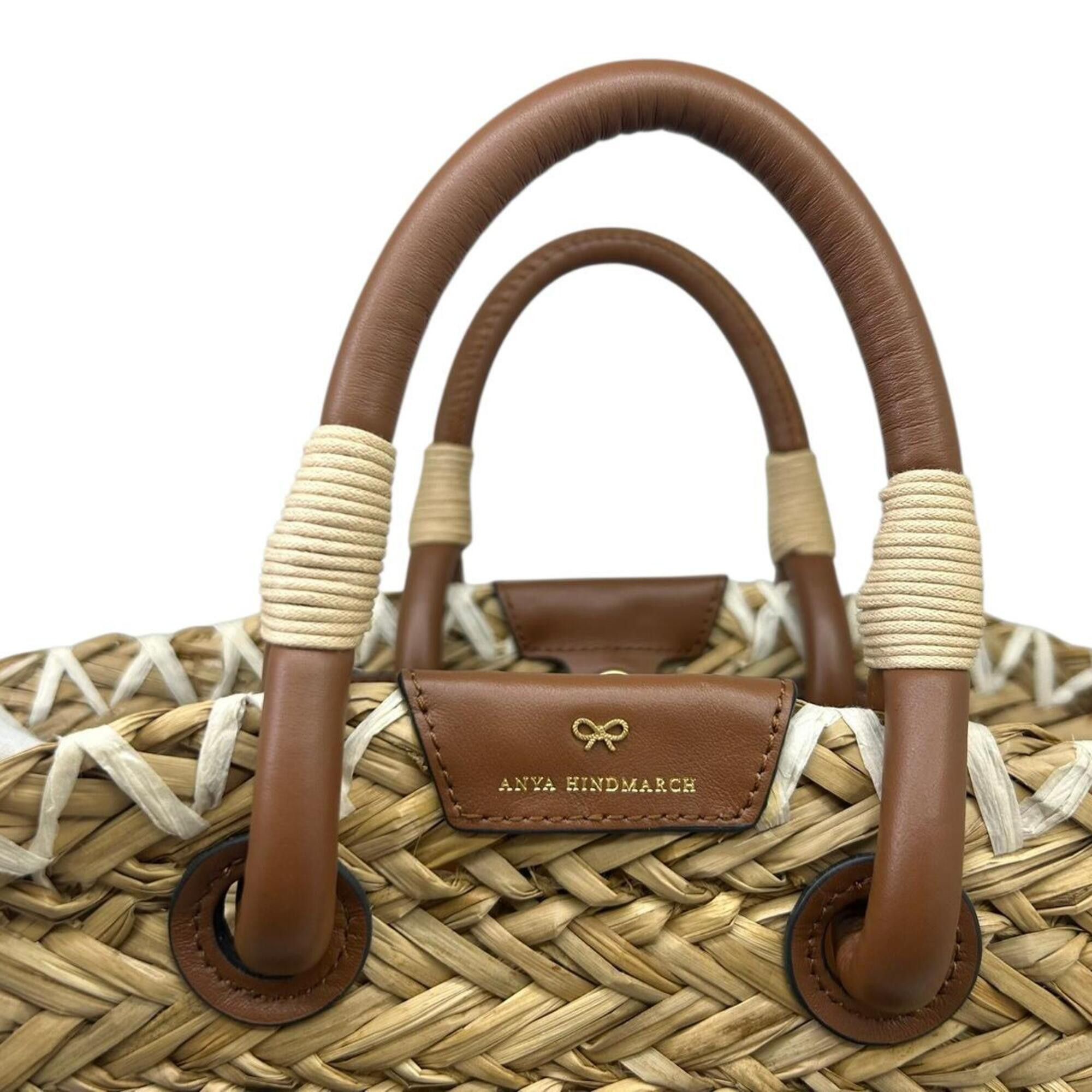 Anya Hindmarch ANYA HINDMARCH Small Basket Rope Eyes Raffia Handbag for Women Size ONE SIZE - 5 Thumbnail