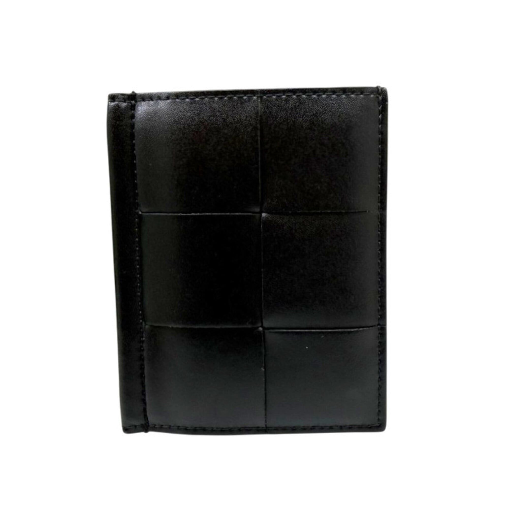 Bottega Veneta BOTTEGA VENETA Cassette Flap Business Card Holder/Card Case, Black, Compact Leather Wallet, Men's/Women's Size ONE SIZE - 3 Thumbnail