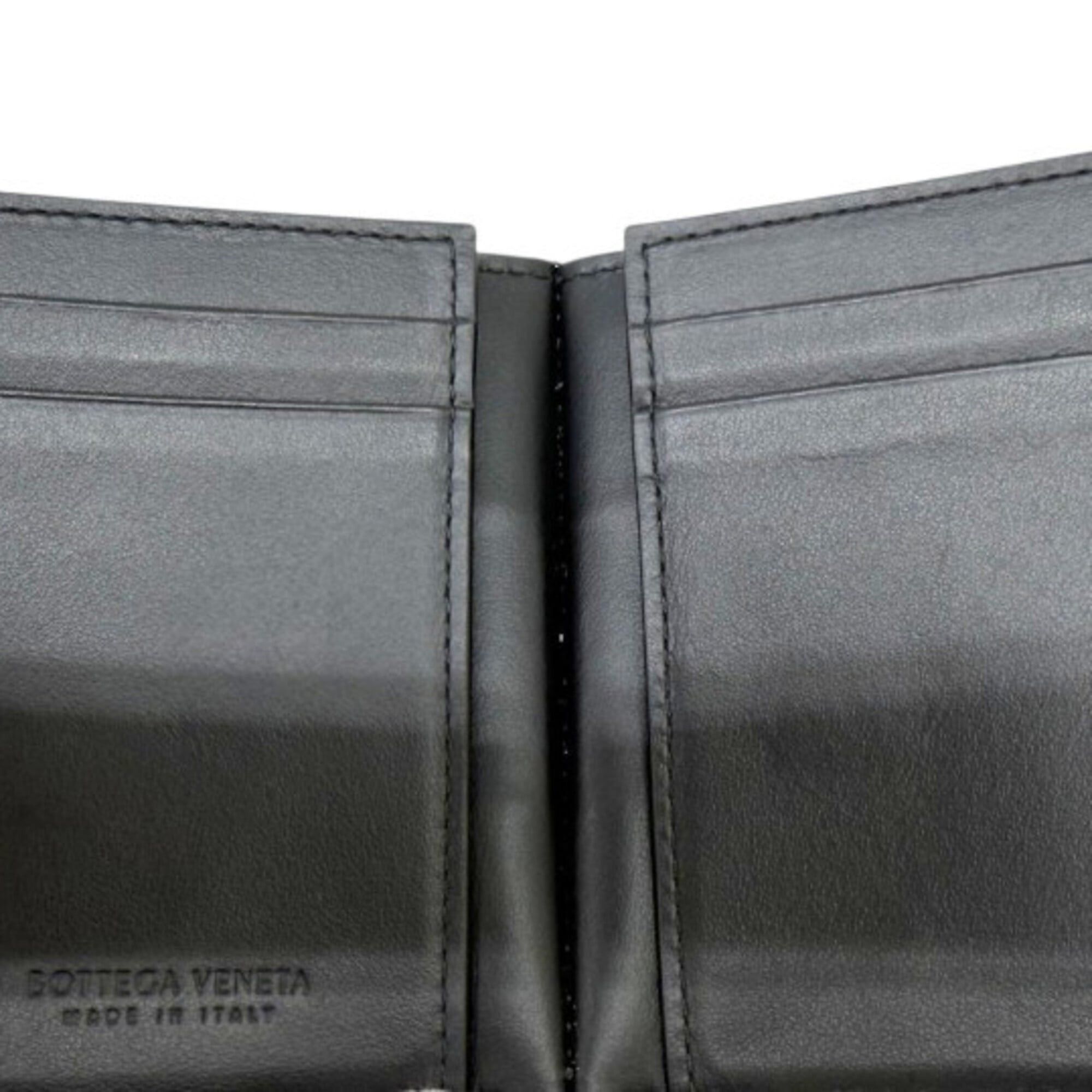 Bottega Veneta BOTTEGA VENETA Cassette Flap Business Card Holder/Card Case, Black, Compact Leather Wallet, Men's/Women's Size ONE SIZE - 5 Thumbnail